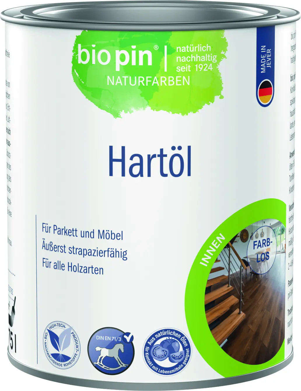 Biopin Naturfarben Teaköl 750 ml farblos