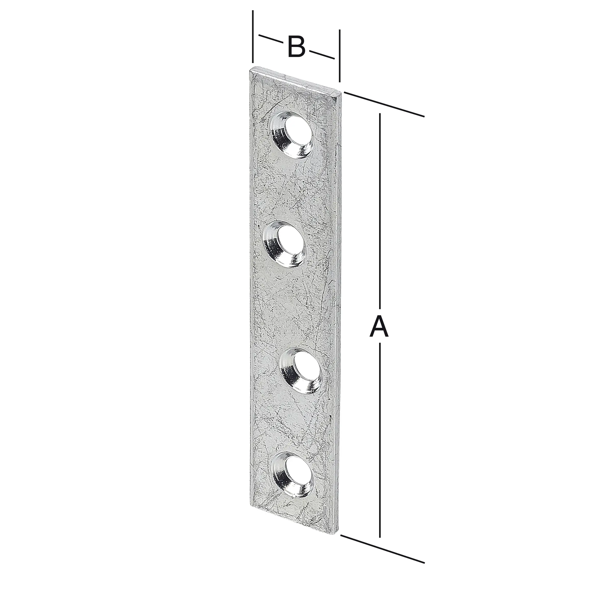 Vormann Verbindungsbleche verzinkt 80 x 15 mm