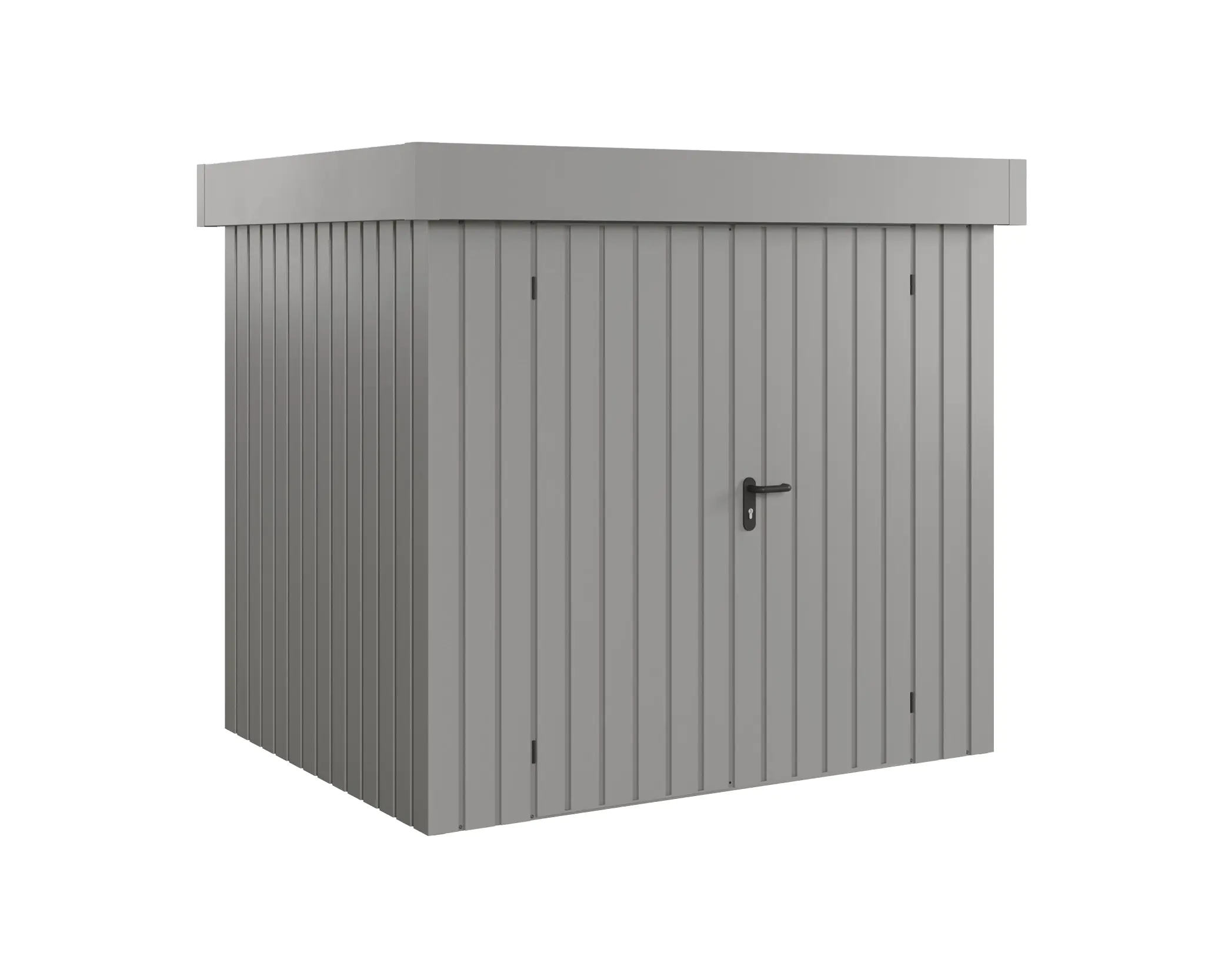 EcoStar Metallgerätehaus Euroline EFD4 aluminiumgrau 214 x 166 cm 2-flg. EcoStar Metallgerätehaus Euroline EFD4 aluminiumgrau 214 x 166 cm 2-flg.