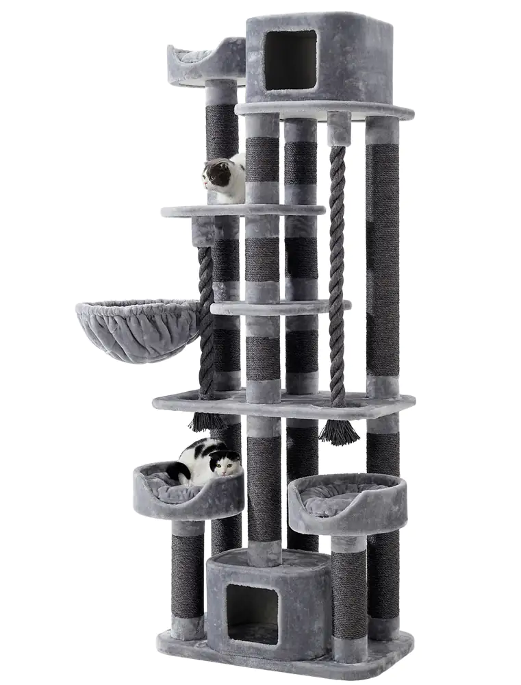 Nobby Kratzbaum Kyla H 209 cm hellgrau