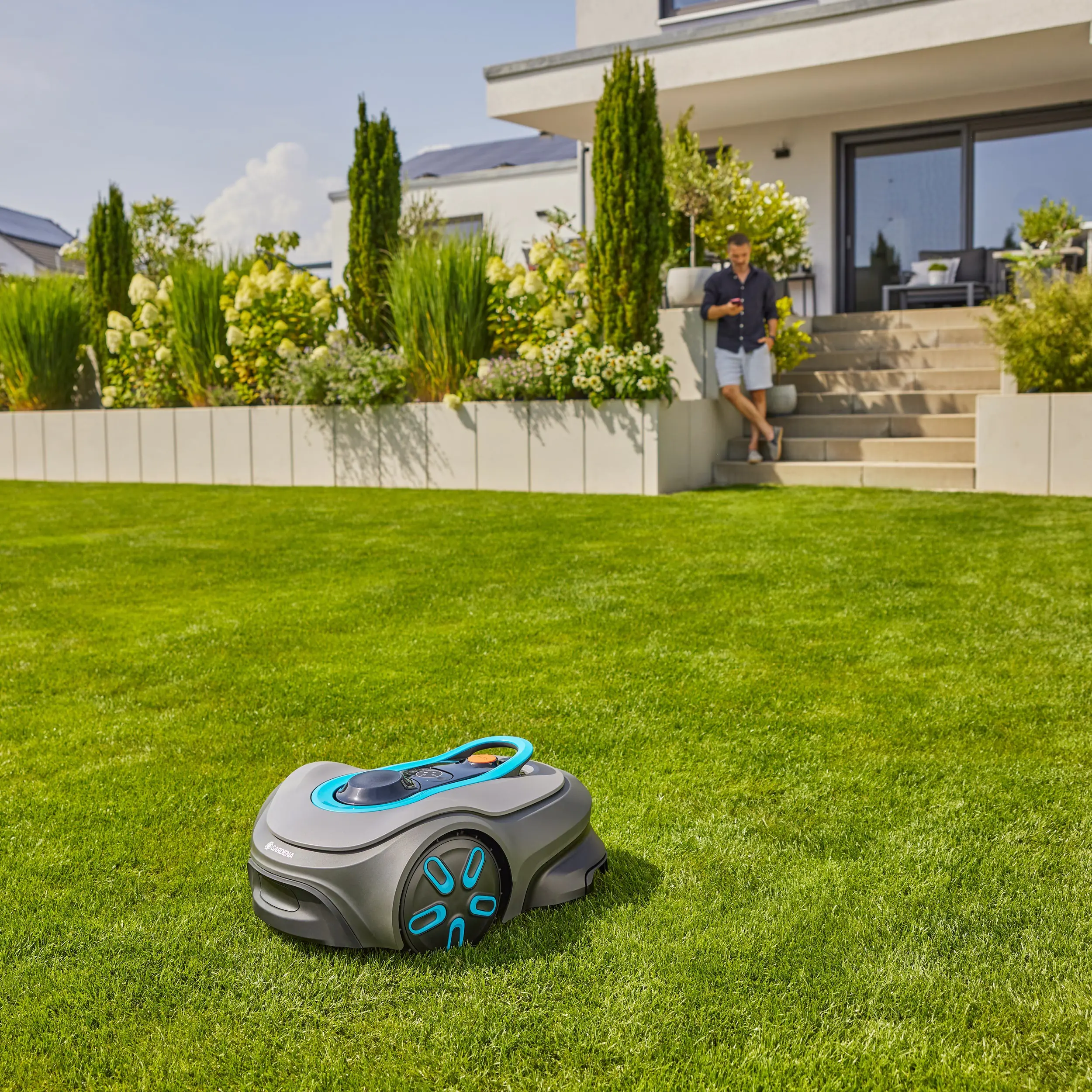 Gardena Mähroboter smart SILENO free 800m² Set Gardena Mähroboter smart SILENO free 800m² Set