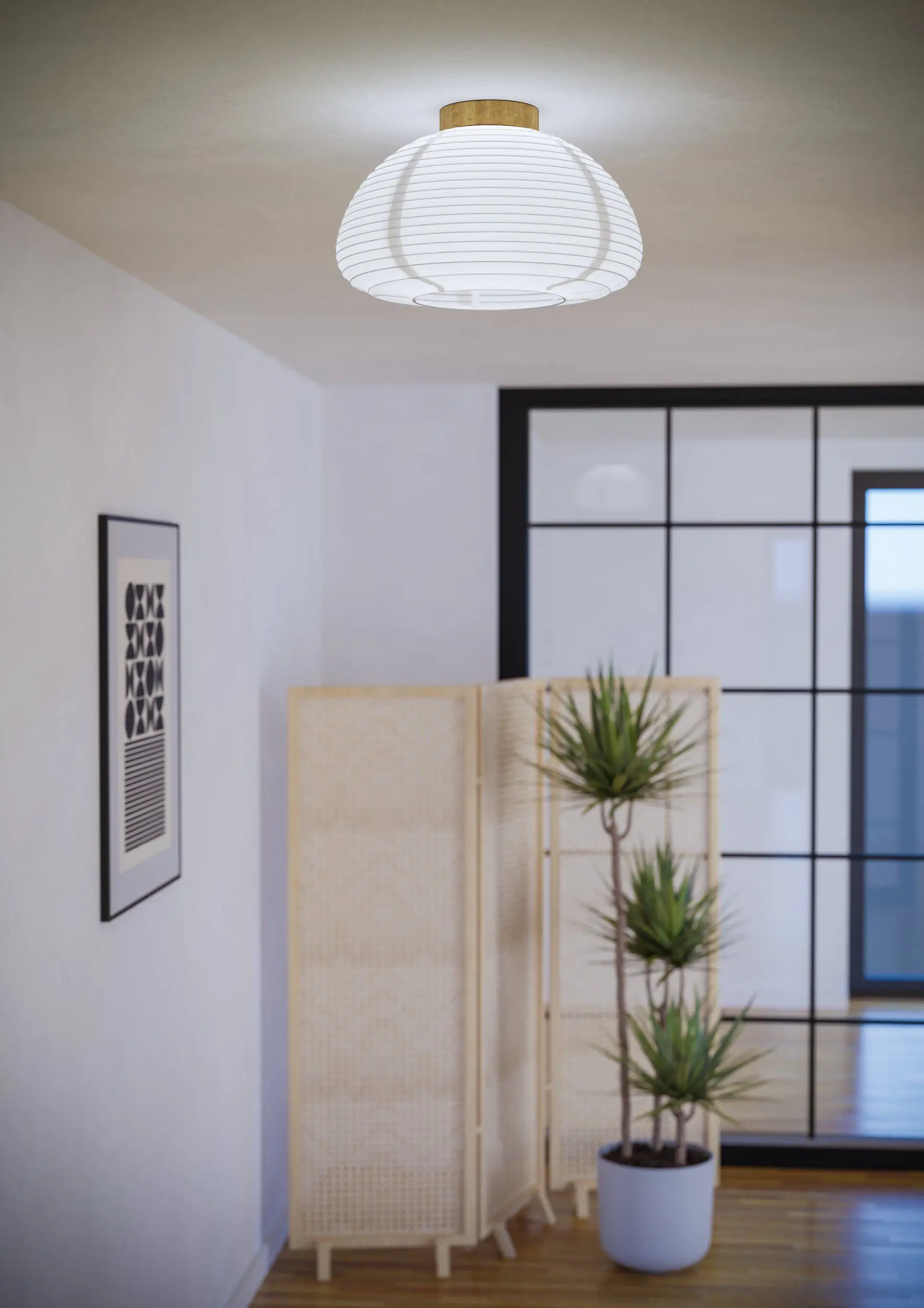 Eglo Deckenleuchte Summerhill braun weiß Ø 40 cm