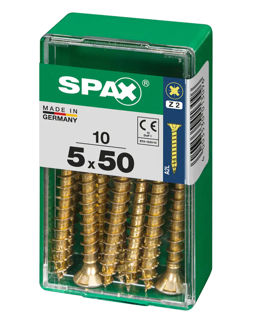 Spax Universalschrauben 5.0 x 50 mm PZ 2 - 10 Stk.