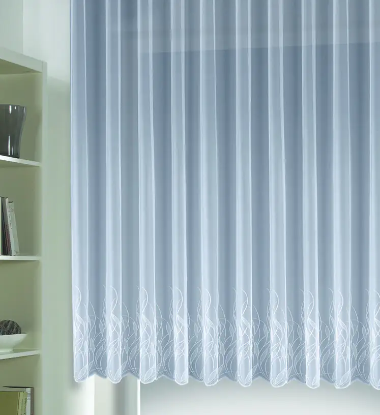 Neusser Collection Store mit Gardinenband Caroline Jaquard weiß 300x160 cm