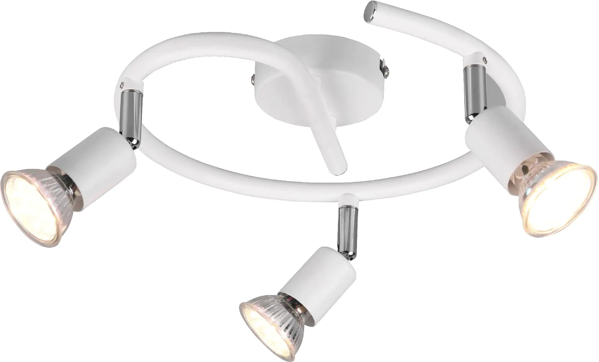 Reality Leuchten 3er Spot Paris weiß matt