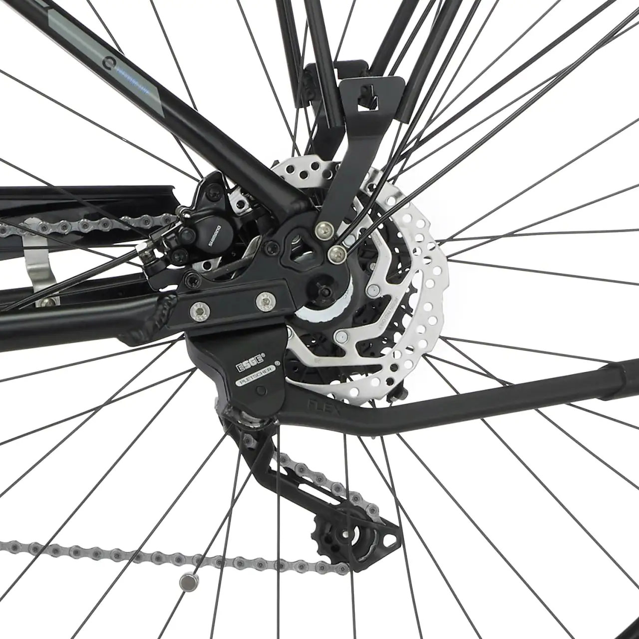 Fischer E-Bike Trekking ETD 1861.1-S2 Damen 28 Zoll 10-Gang 557 Wh schwarz matt 62209 Fischer E-Bike Trekking ETD 1861.1-S2 Damen 28 Zoll 10-Gang 557 Wh schwarz matt 62209