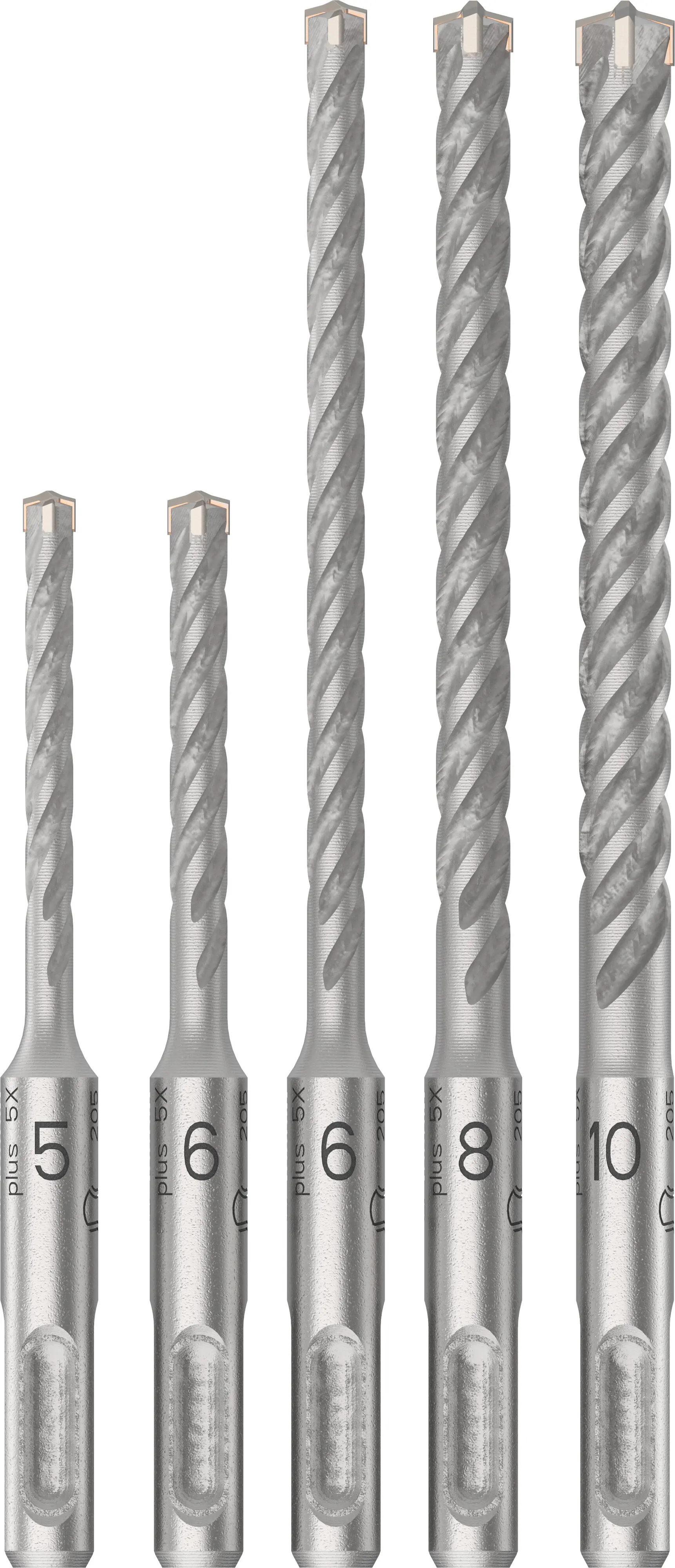 Bosch PRO Hammerbohrer-Set SDS plus-5X Ø 5/6/6/8/10 mm 5-tlg.
