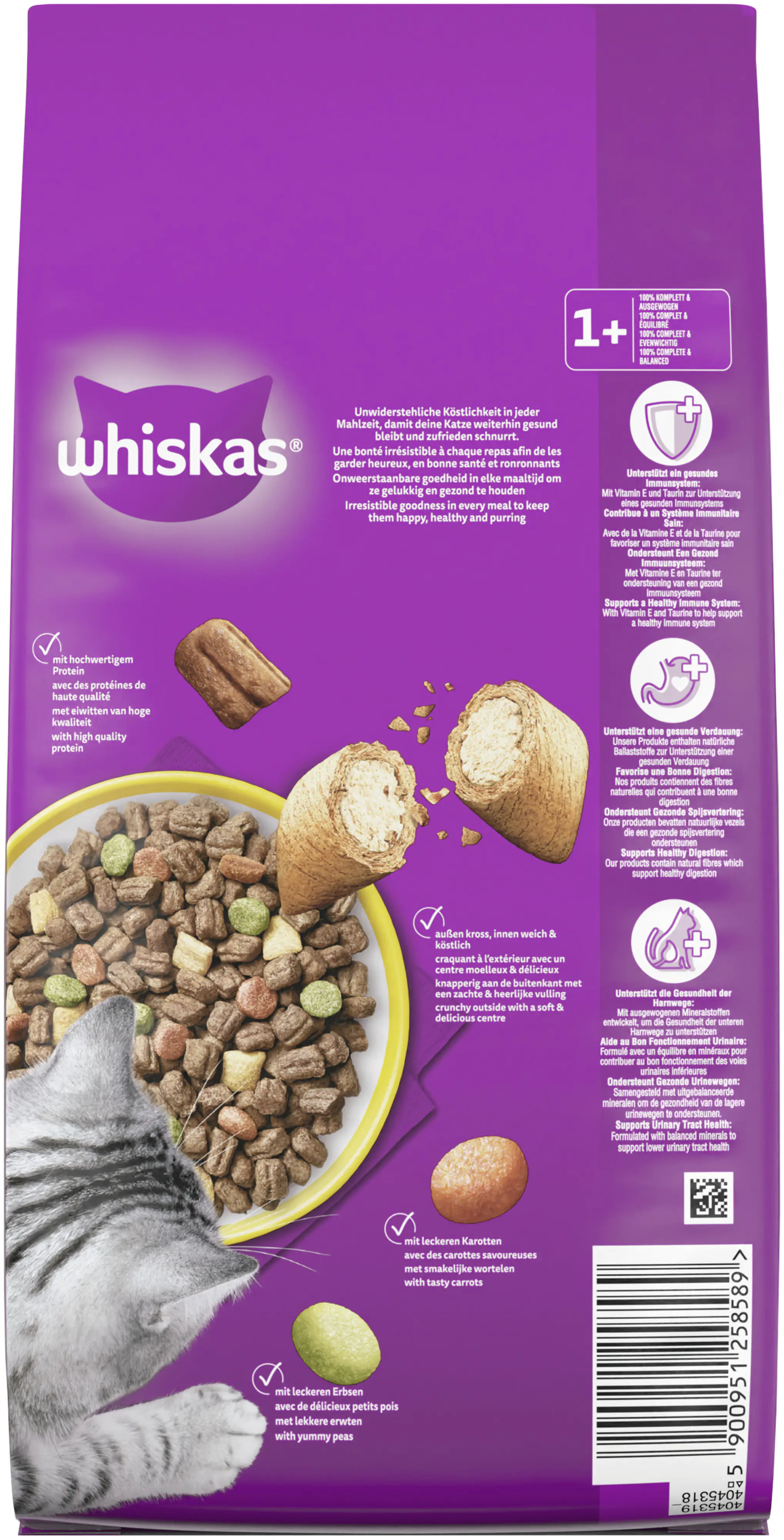 WHISKAS® Beutel Trocken Adult 1+ mit Huhn 1,9 kg 1,9 kg
