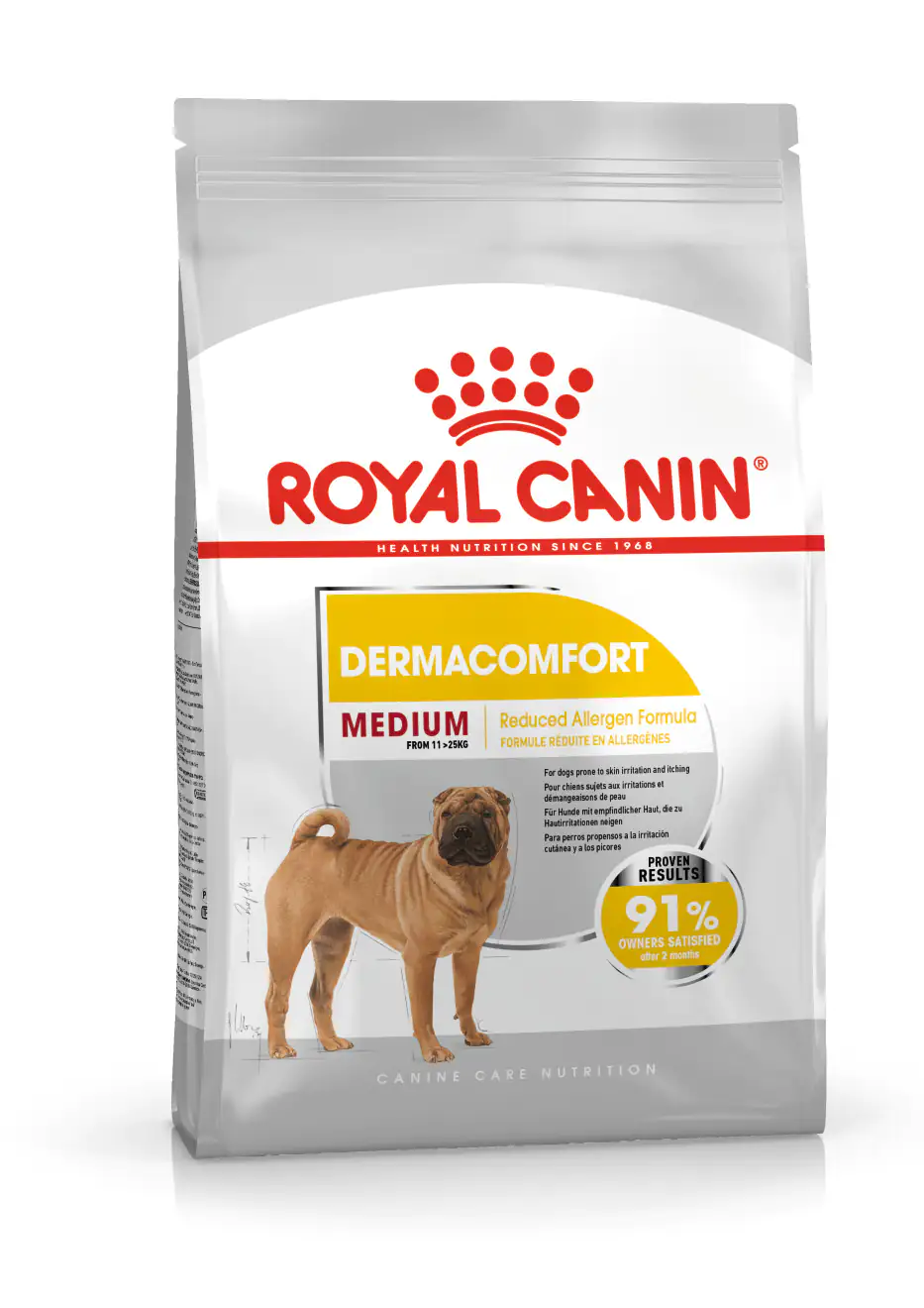 Royal Canin dermacomfort Medium Trockenfutter für mittelgroße Hunde mit empfindlicher Haut 12 kg Royal Canin dermacomfort Medium Trockenfutter für mittelgroße Hunde mit empfindlicher Haut 12 kg