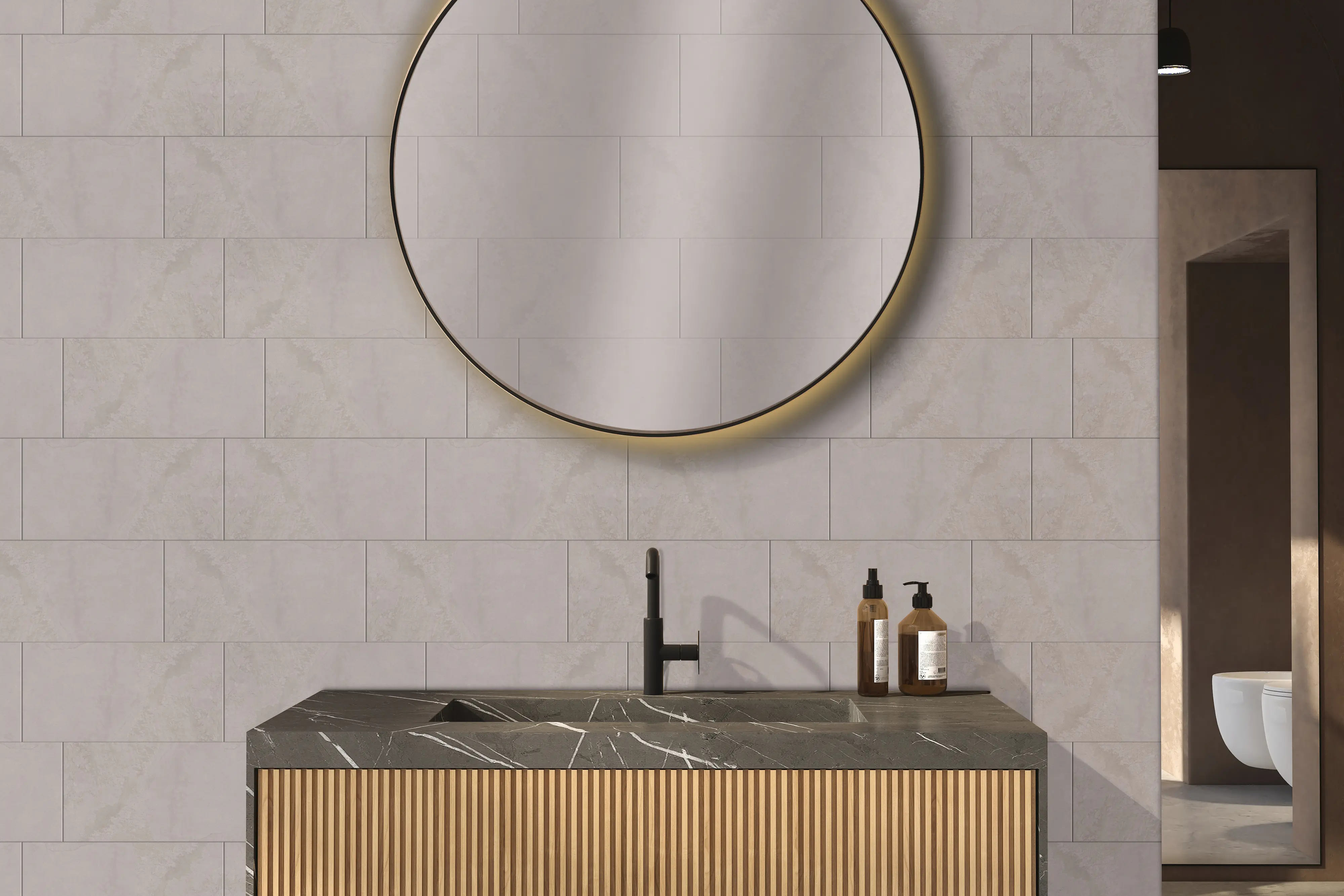 Wandfliese Paradis 30 x 60 cm silver