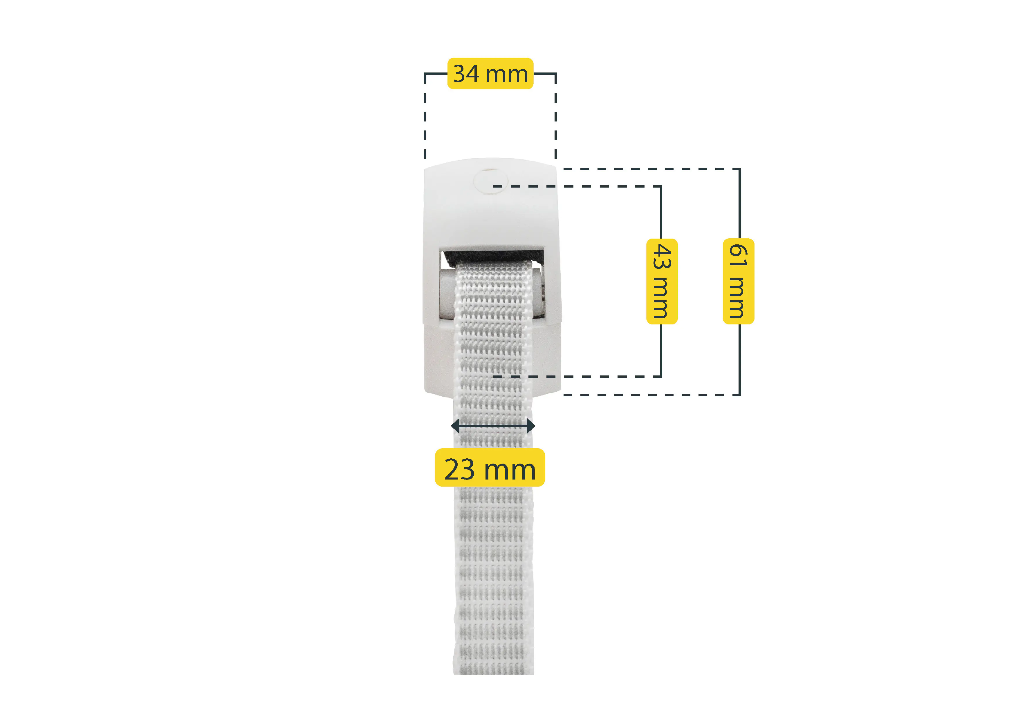 Schellenberg Gurtführung Duo System Maxi weiß 