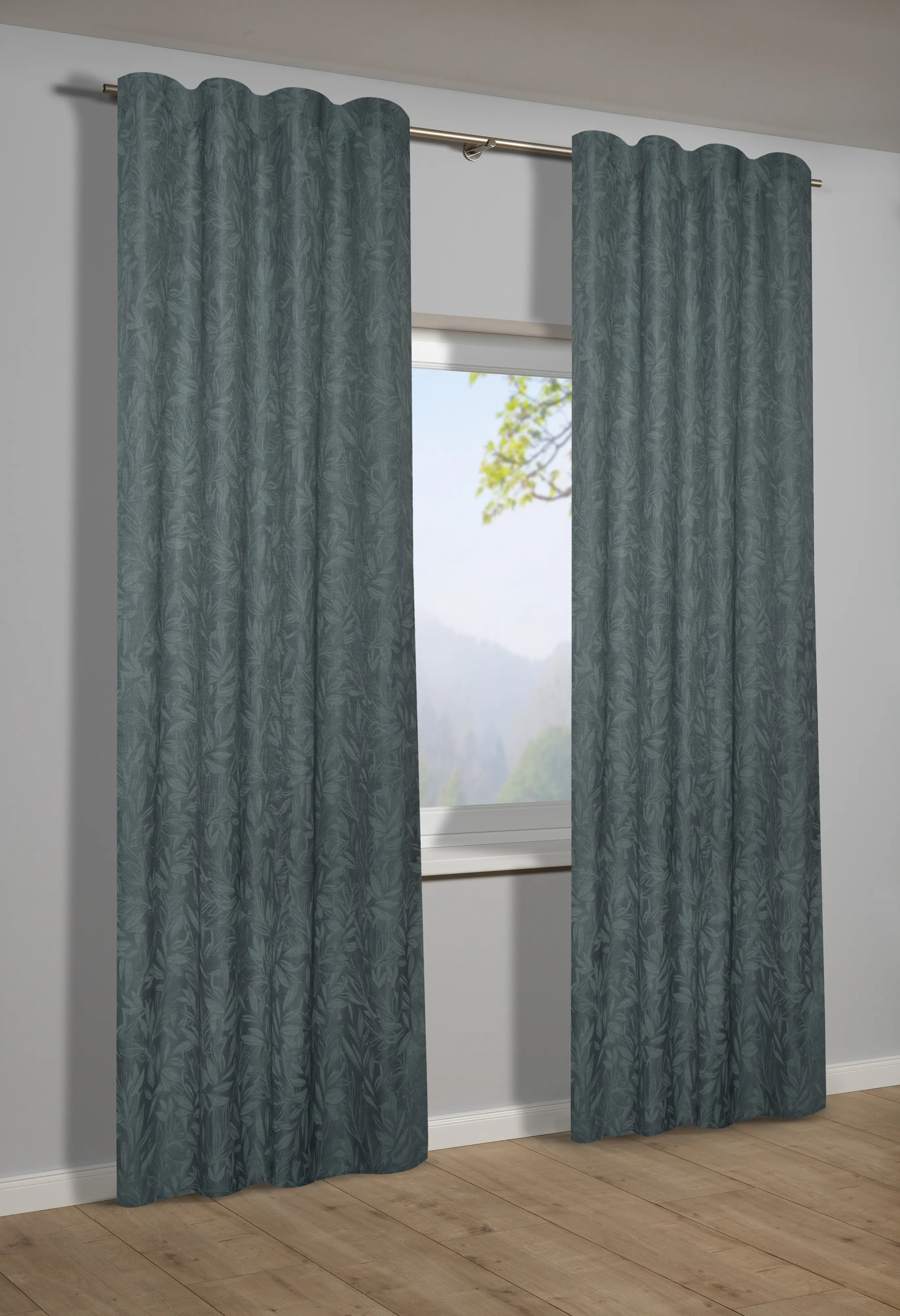 Sehlbach Fertigschal mit Multiband 135 x 245 cm dunkelgrün