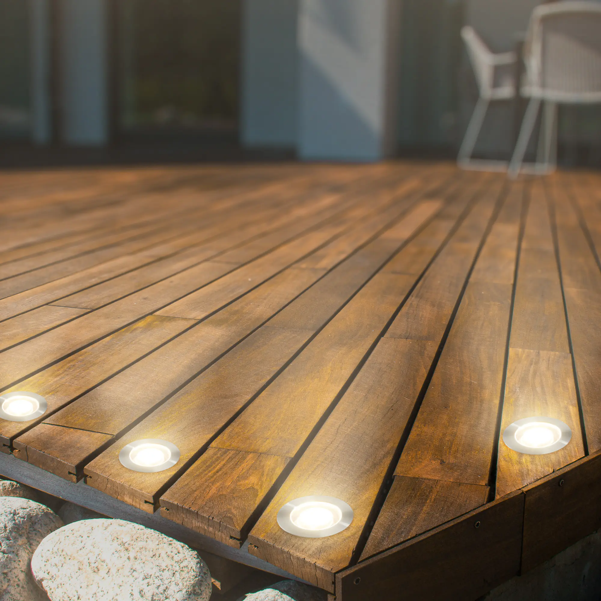 Briloner LED Außen-Bodenstrahler Kebony Connect to Shine 3er Starterset 0,6W warmweiß Briloner LED Außen-Bodenstrahler Kebony Connect to Shine 3er Starterset 0,6W warmweiß