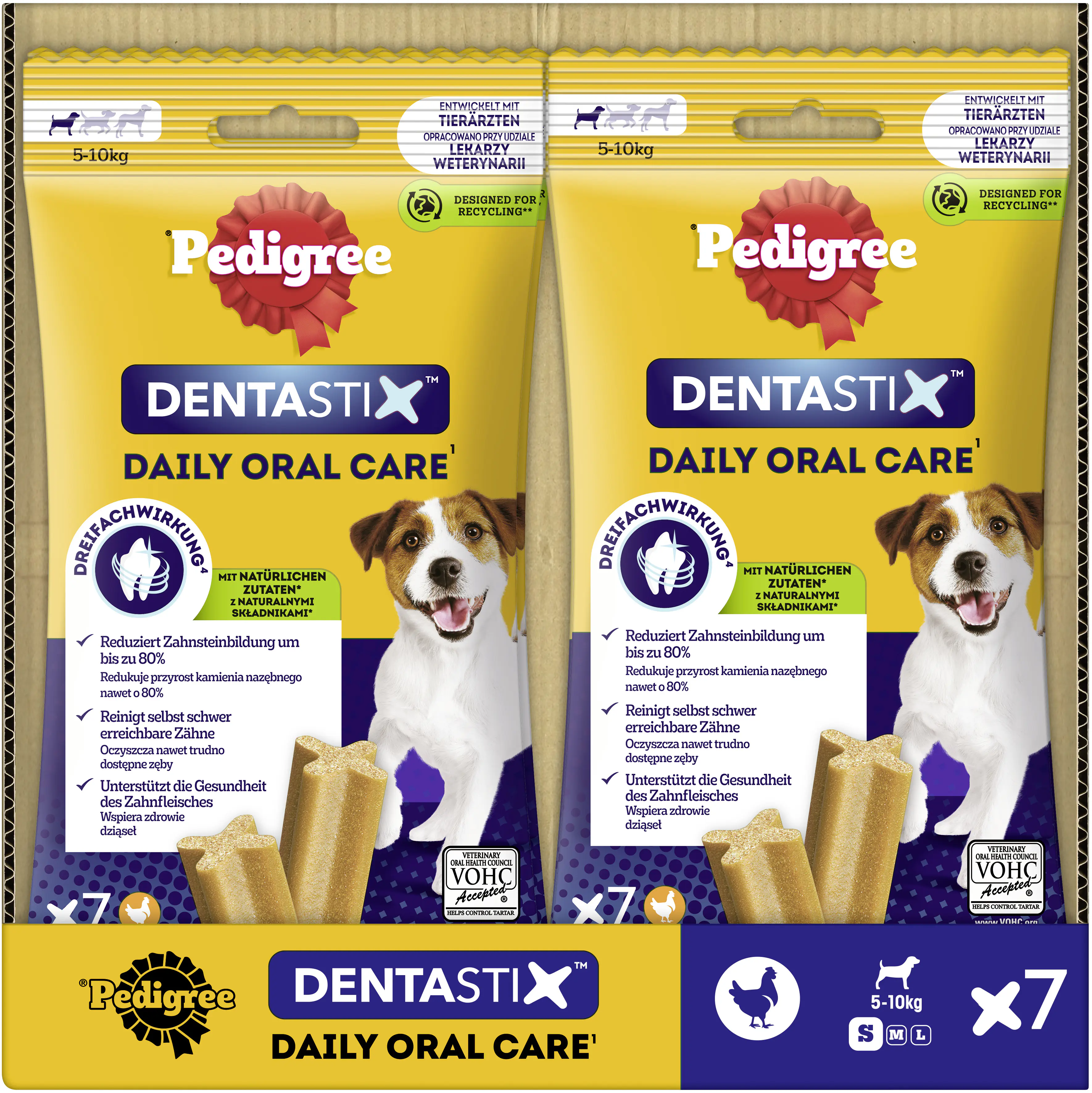 Pedigree Dentastix Small für junge und kleine Hunde 7 Stück
