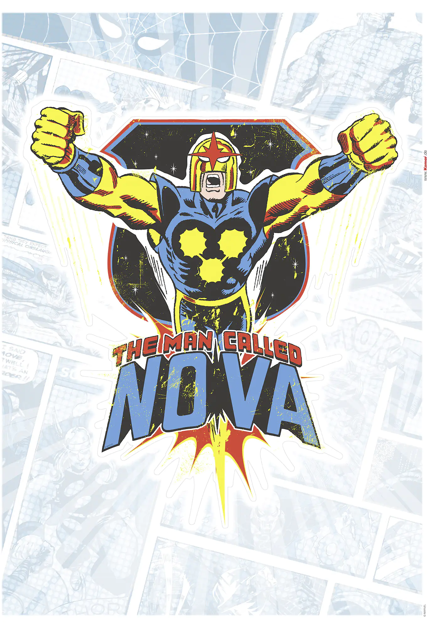 Komar Dekosticker Nove Comic Classic 50 x 70 cm Komar Dekosticker Nove Comic Classic 50 x 70 cm