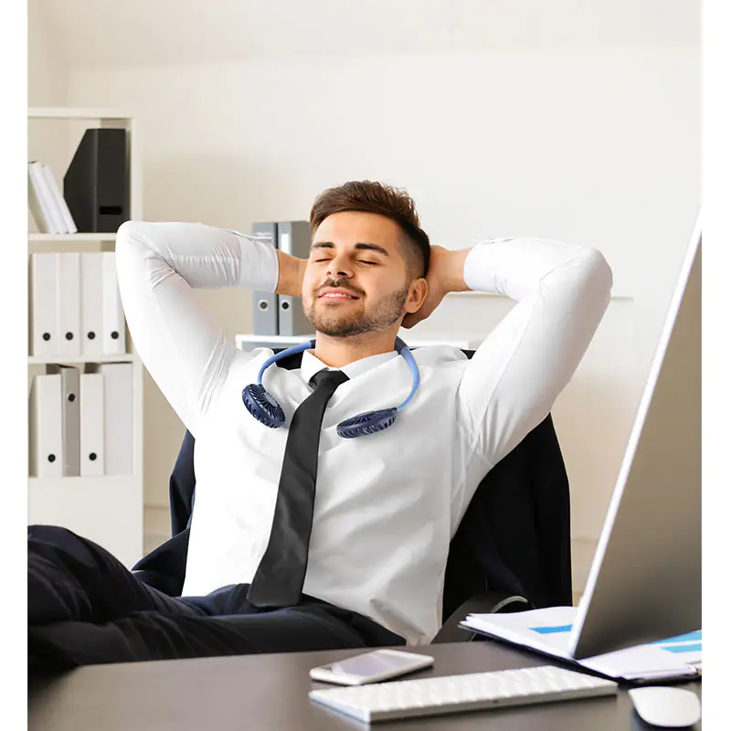 Unold Nackenventilator Breezy blau