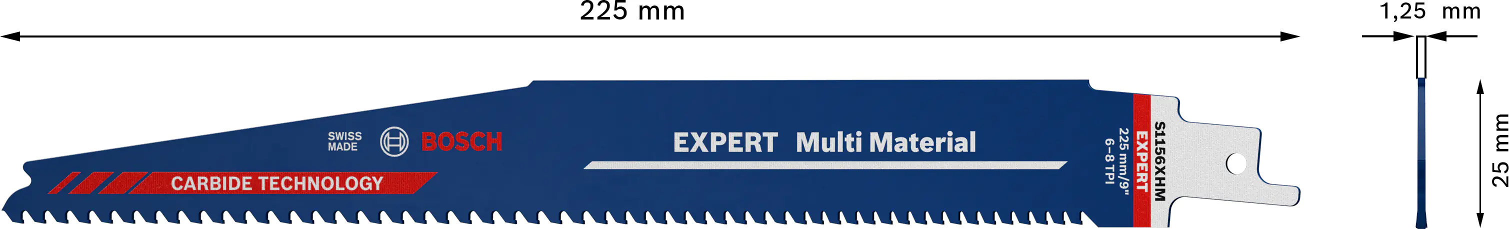 Bosch Expert Multi Material Säbelsägeblatt S1156 XHM