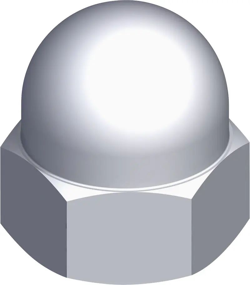 alfer Sechskanthutmutter M8 Stahl verzinkt - 4 Stk.