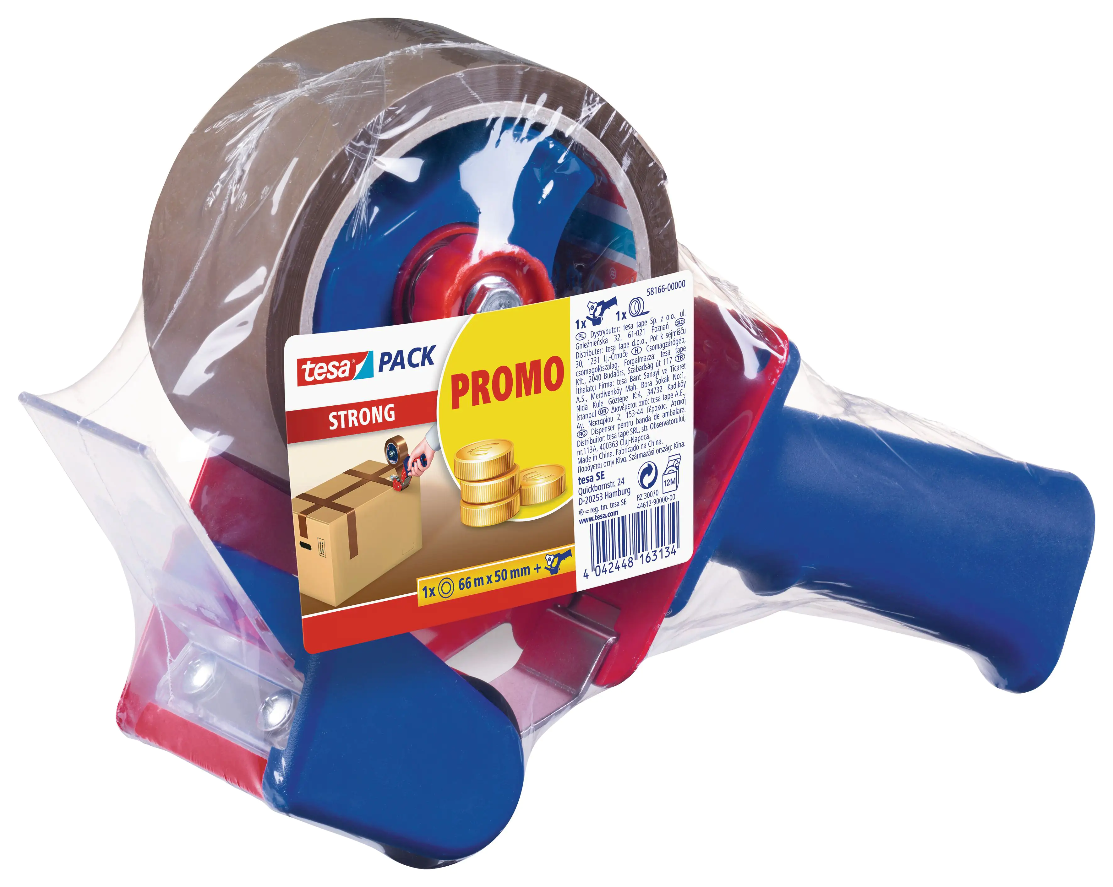 tesa Pack Strong  tesa Pack Strong 66 m x 50 mm, braun