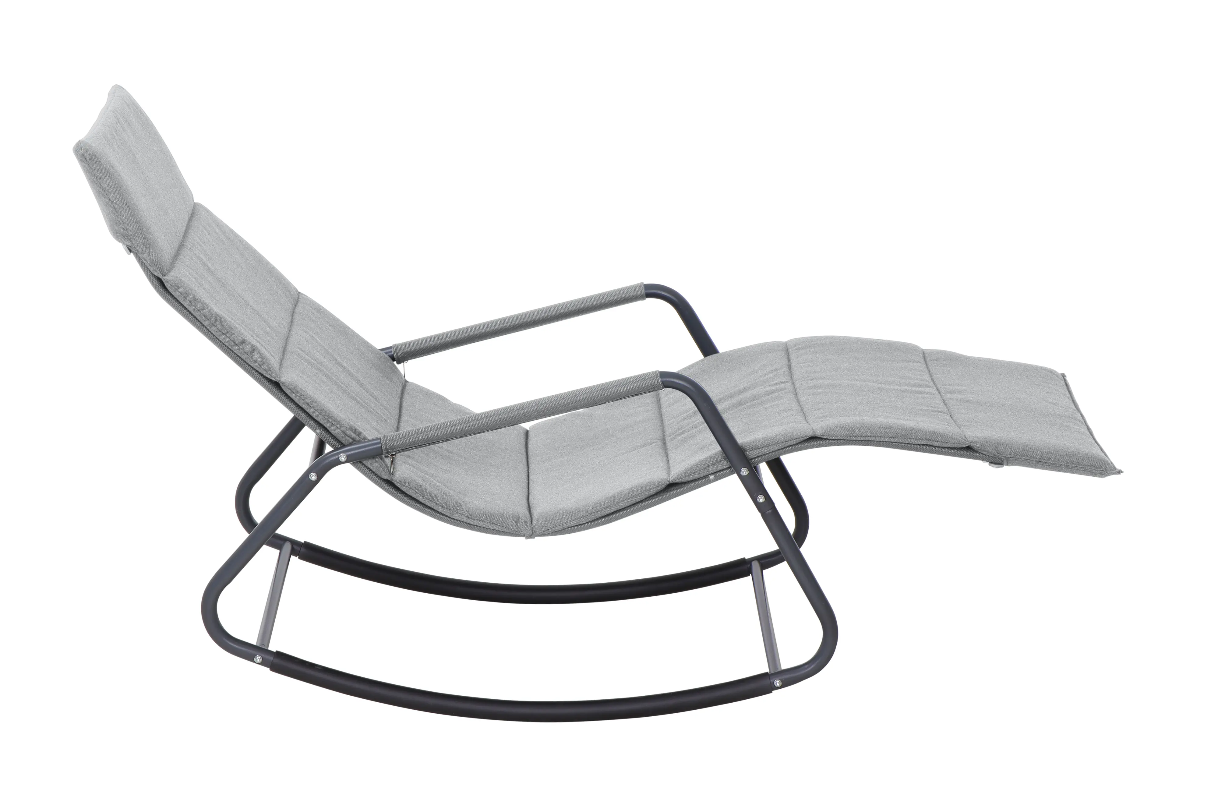 Siena Garden Schaukelliege mit Kissen Stahl Aliano grau