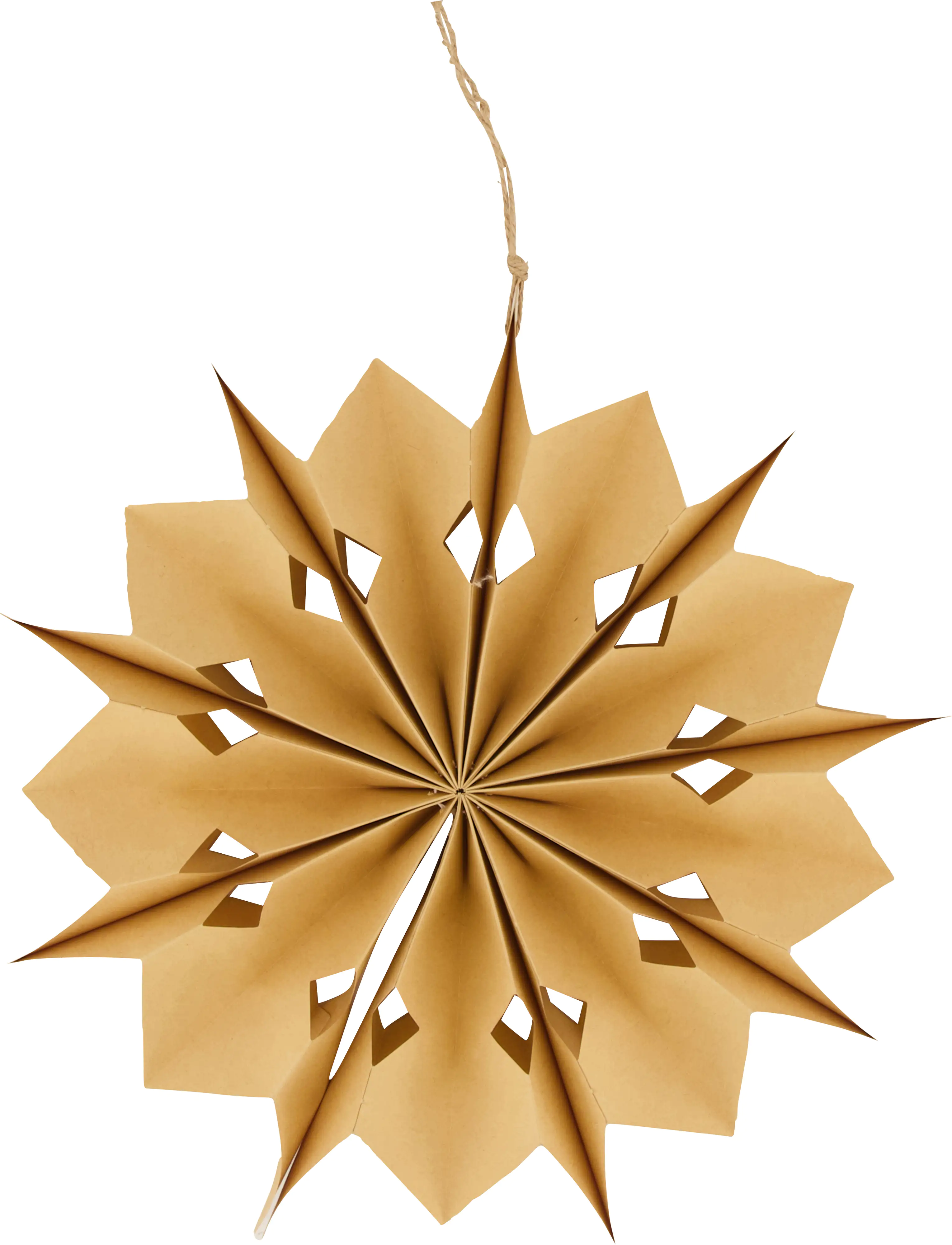 Dijk Aufhänger Schneeflocke natur Ø 29,5 x 6,5 cm