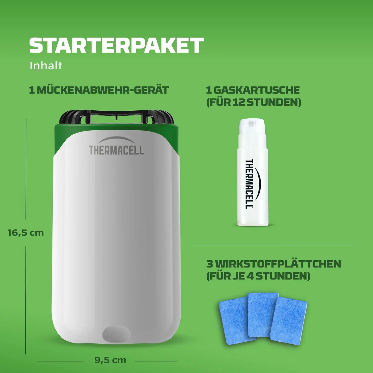 Thermacell Mückenabwehr-Verdampfer Protect weiß-grün inkl. Wirkstoff