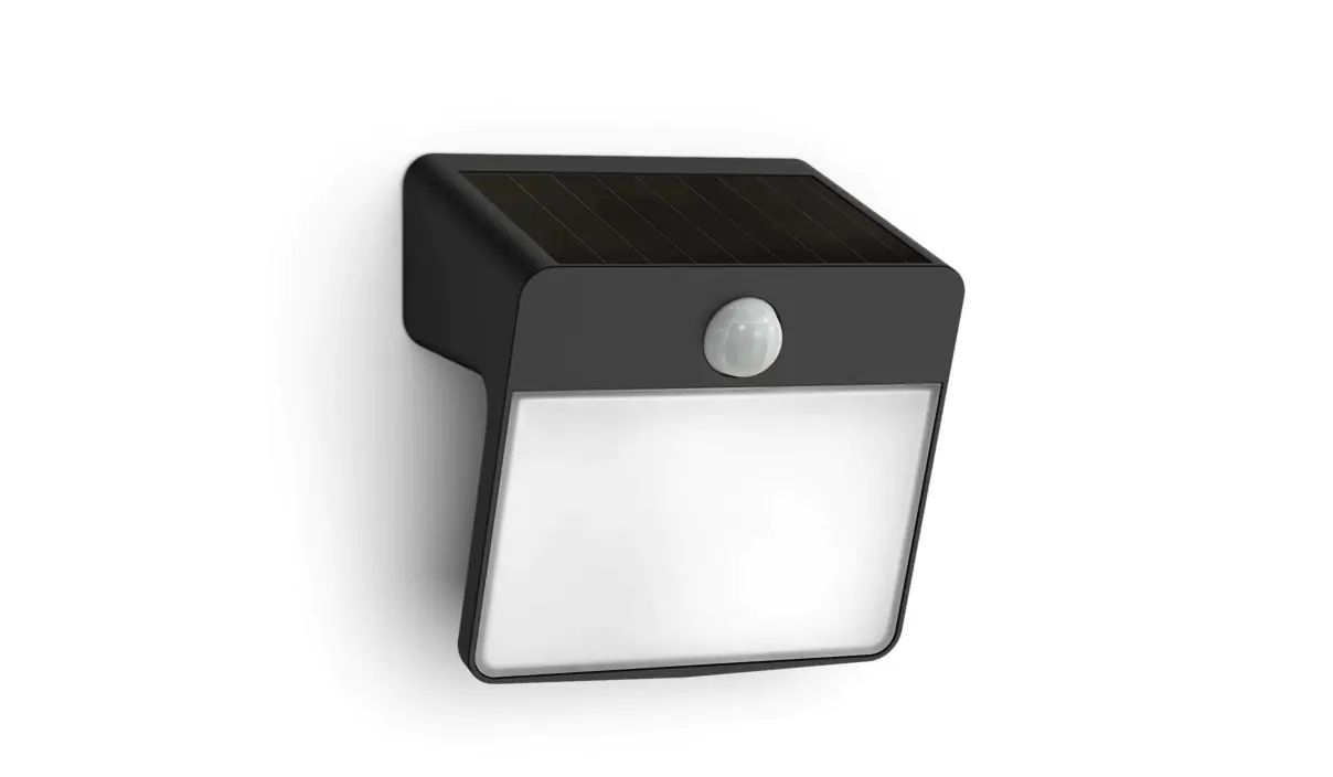 Solar Wandleuchte Yarixa 14,5 x 15,5 x 13 cm schwarz