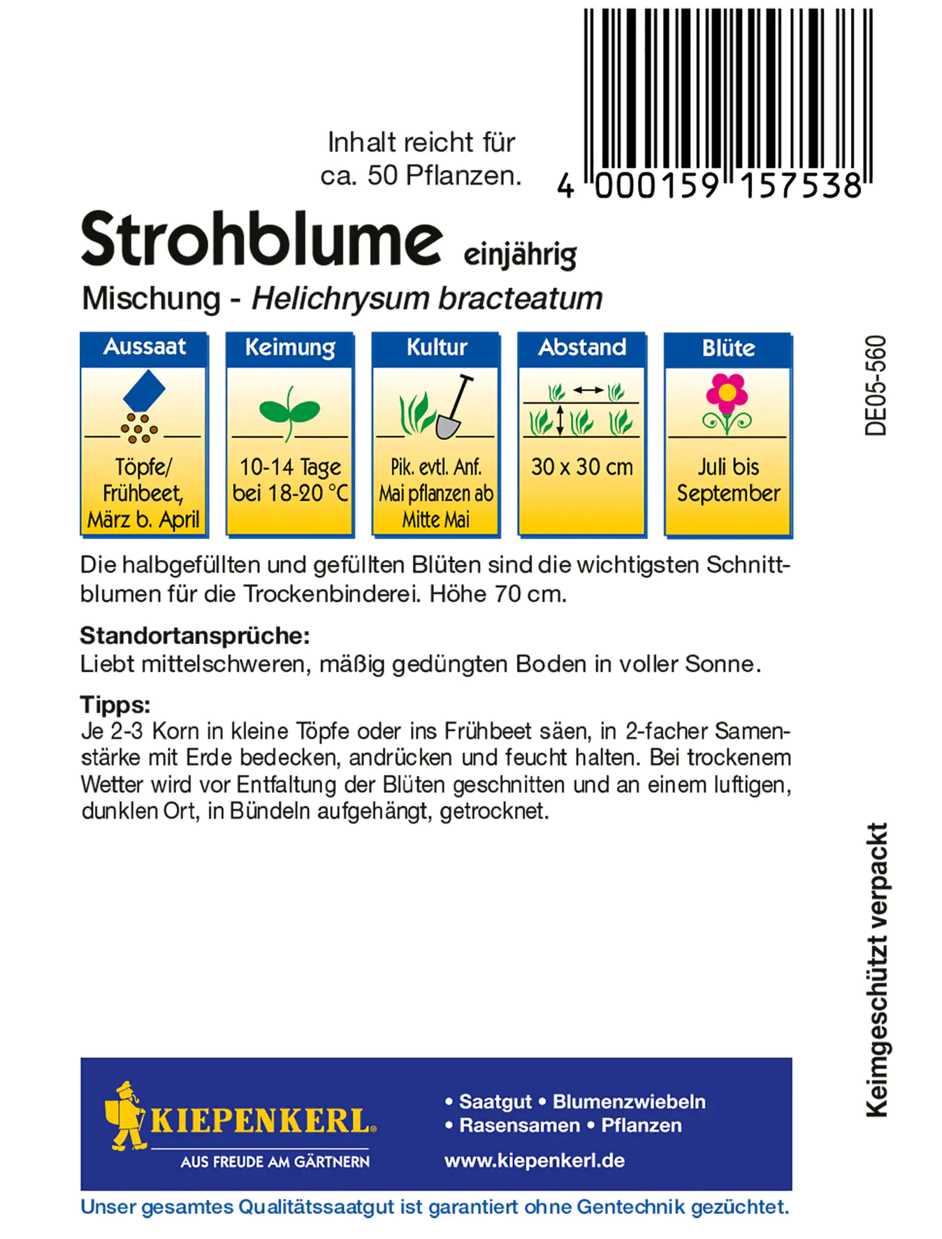 Kiepenkerl Strohblume Mischung