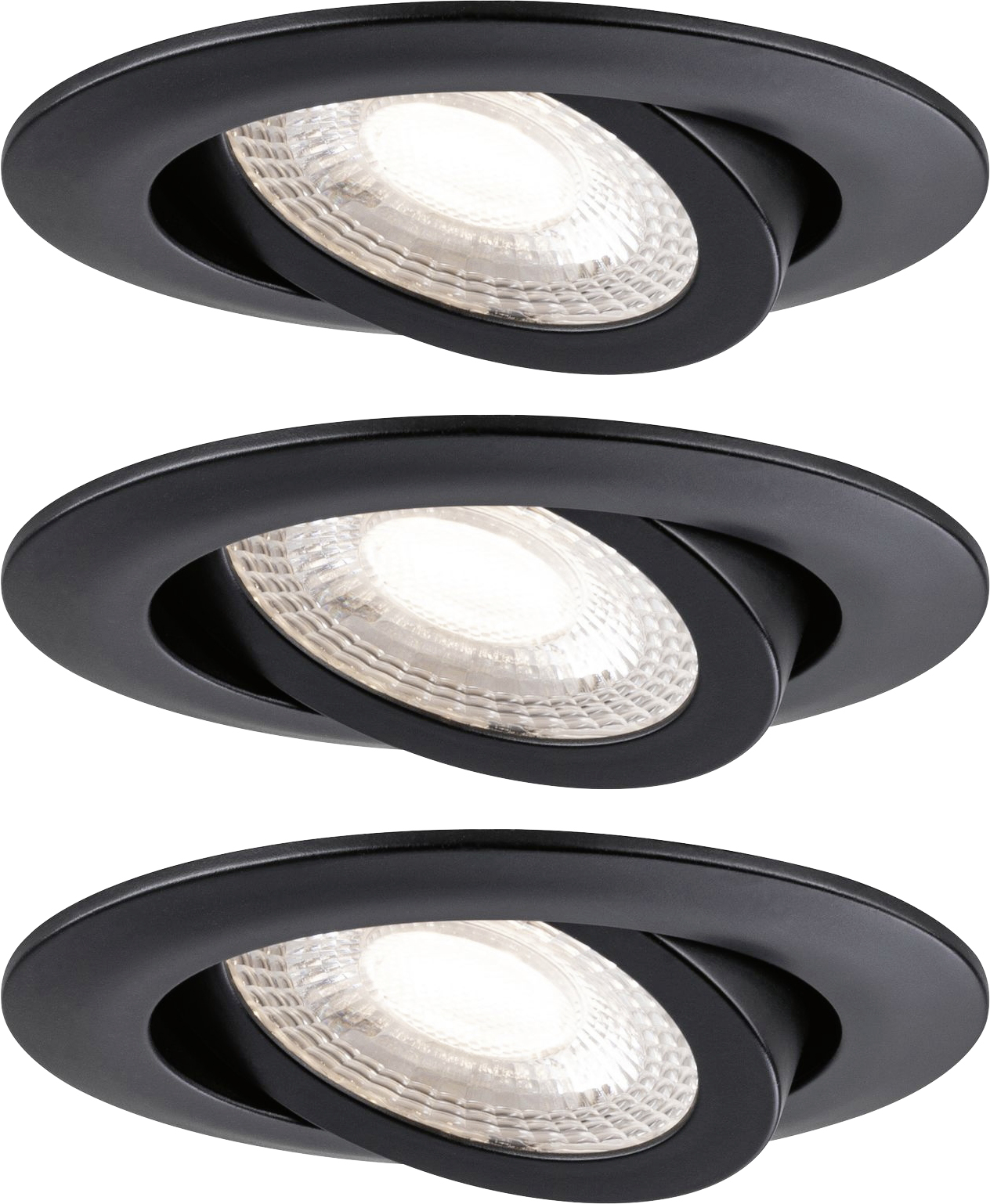 Paulmann LED Einbauleuchte schwarz schwenkbar