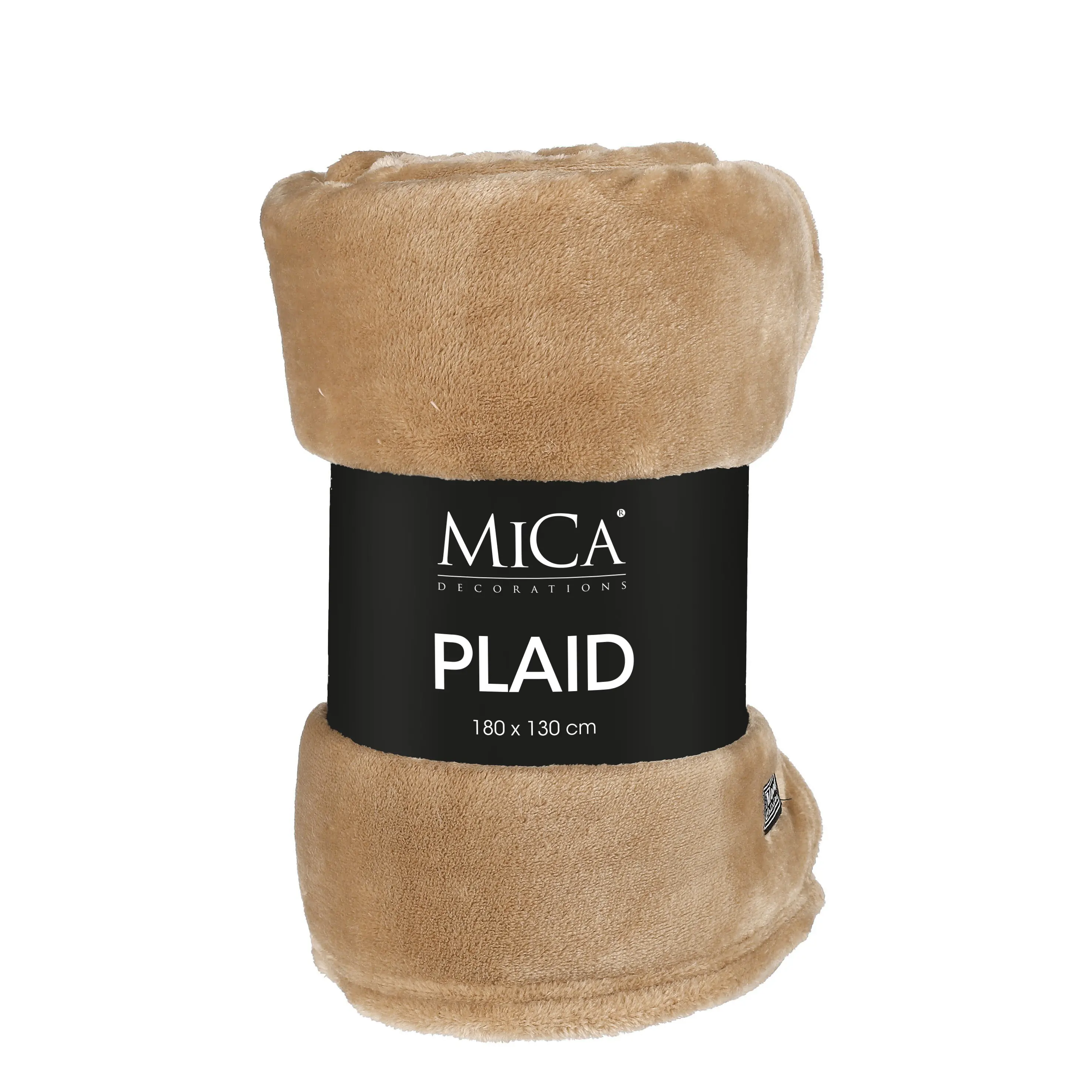 Mica Decorations Fleecedecke Famke 130 x 180 cm hellbraun Mica Decorations Fleecedecke Famke 130 x 180 cm hellbraun