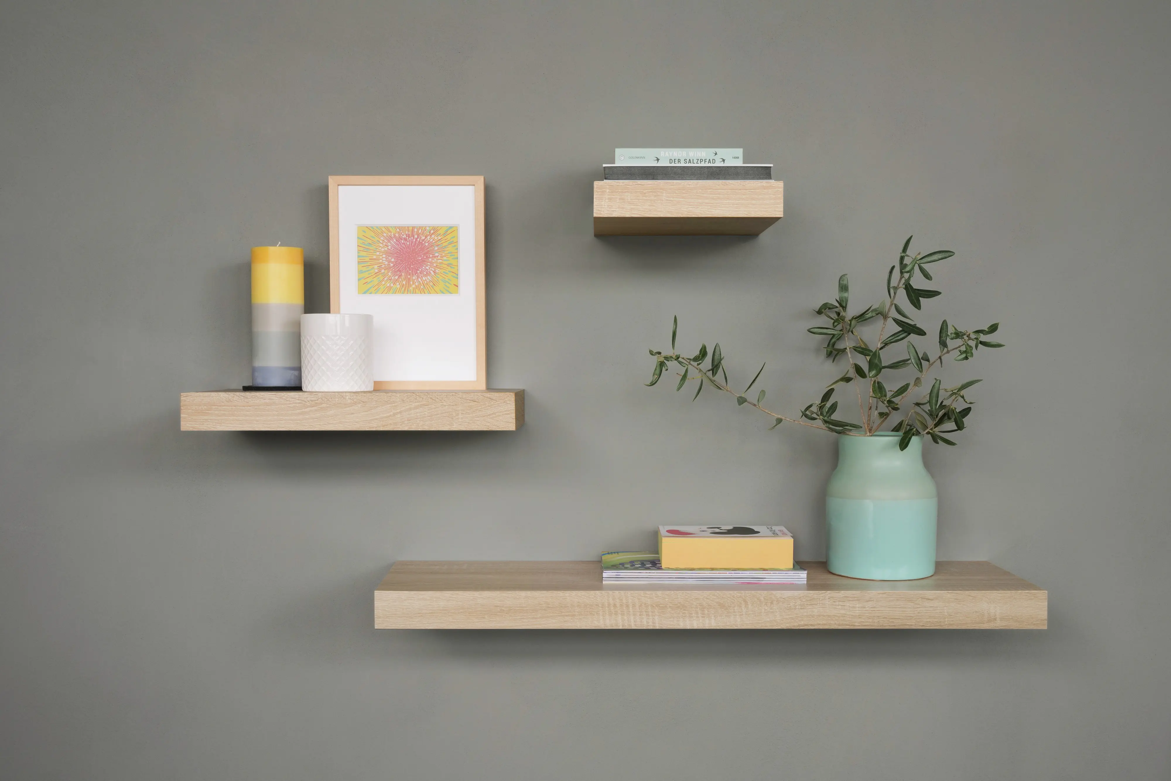 Dolle Wandregal Bigboard 115 x 25 cm Eiche furniert