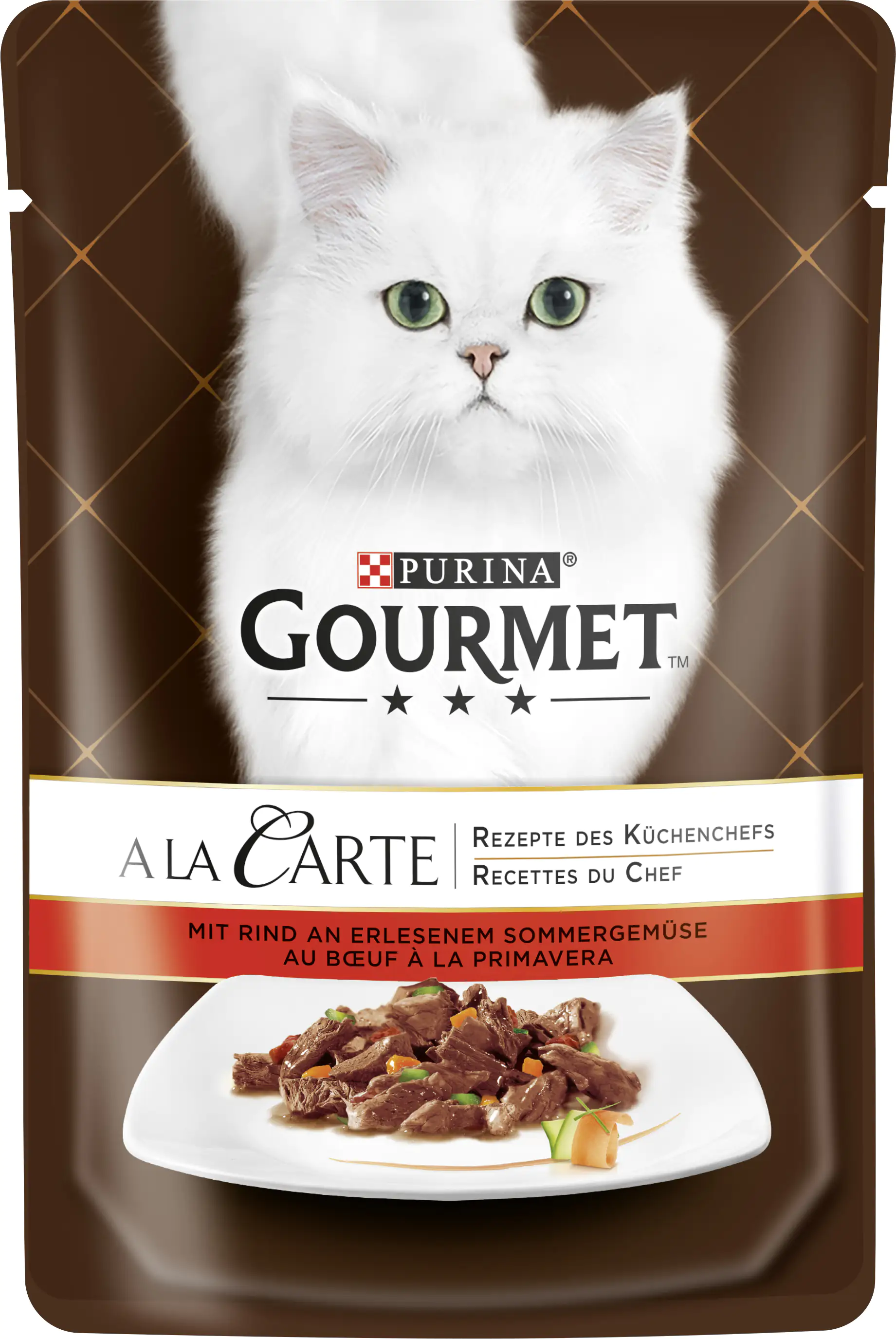 Gourmet A la Carte mit Rind an erlesenem Sommergemüse 85 g Gourmet A la Carte mit Rind an erlesenem Sommergemüse 85 g