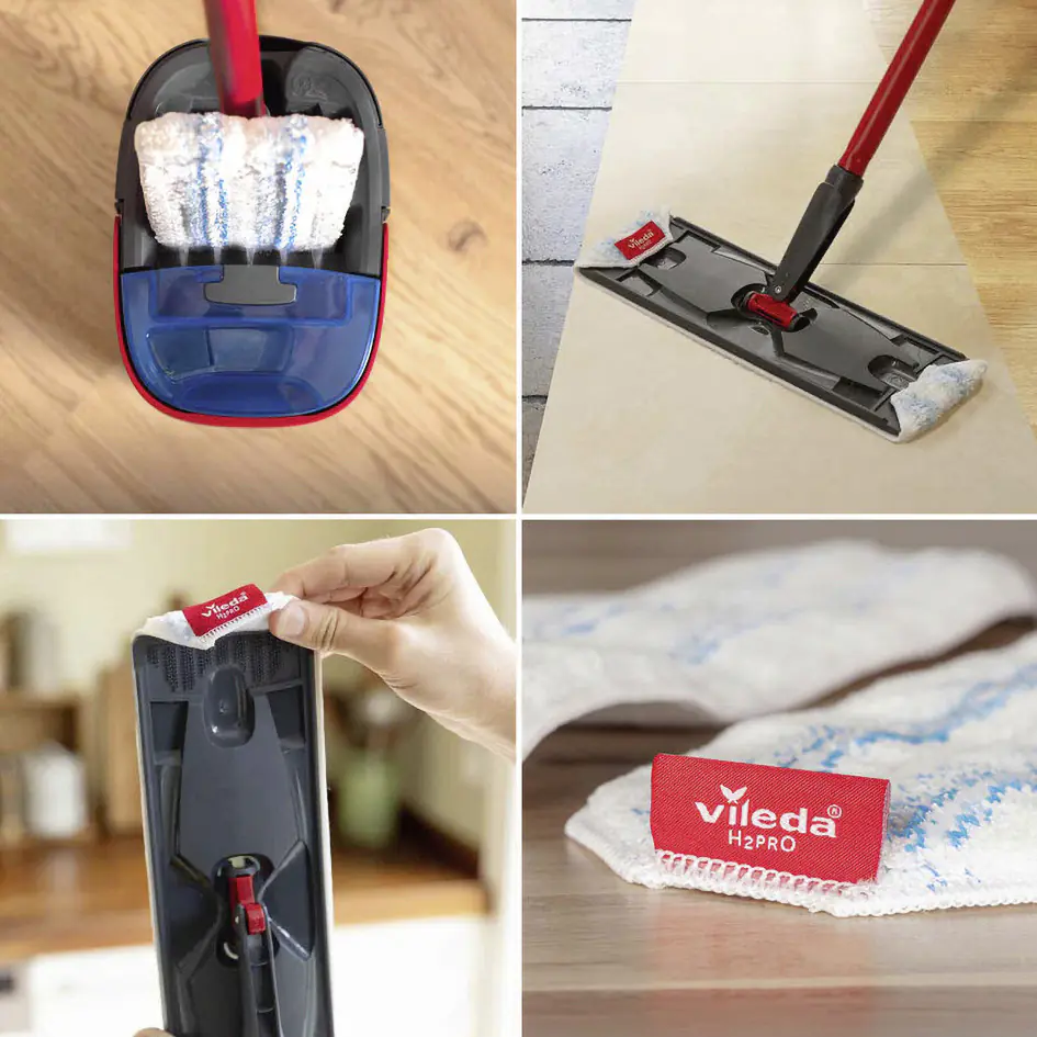 Vileda Bodenwischer H2PRO Flat Mop Ersatzbezug