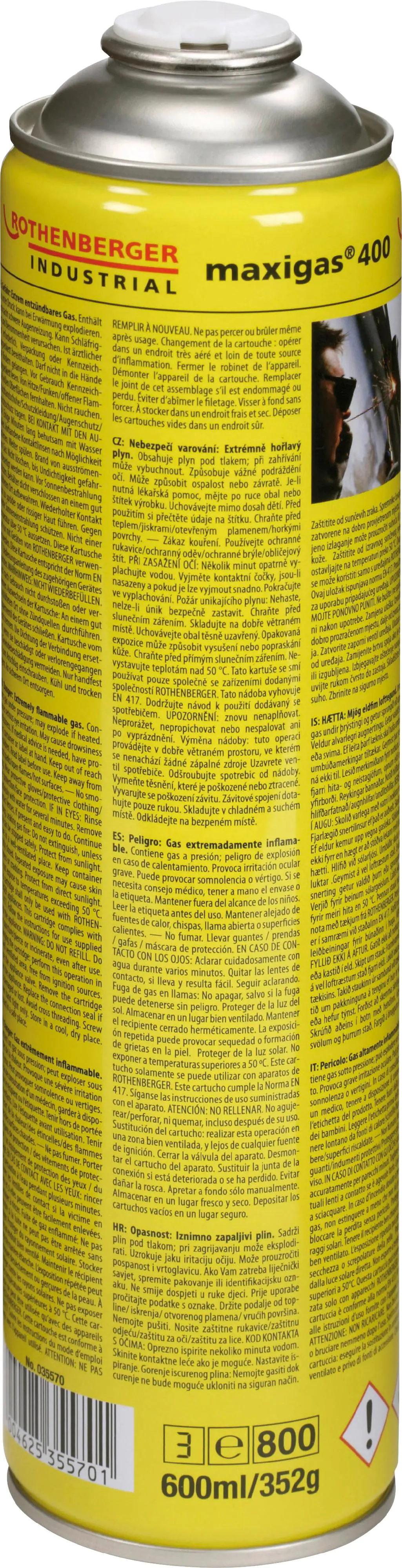 Rothenberger Maxigas 400 - 600 ml