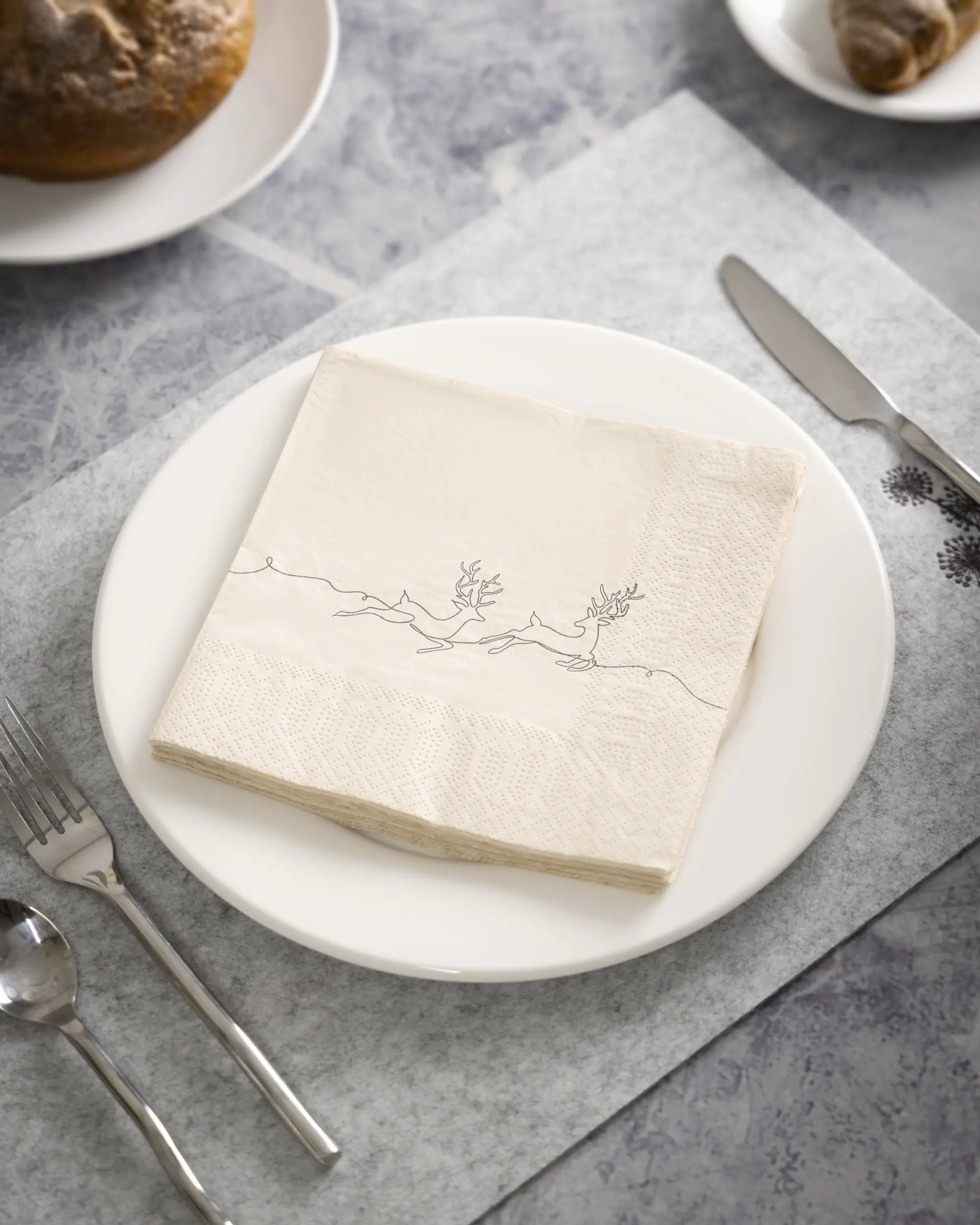 Eglo Servietten Hirsche Pasig beige 16,5 x 16,5 cm - 20er Pack