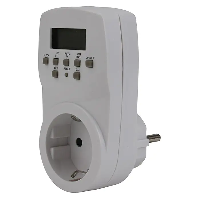 Wochenzeitschaltuhr digital mini für innen weiß