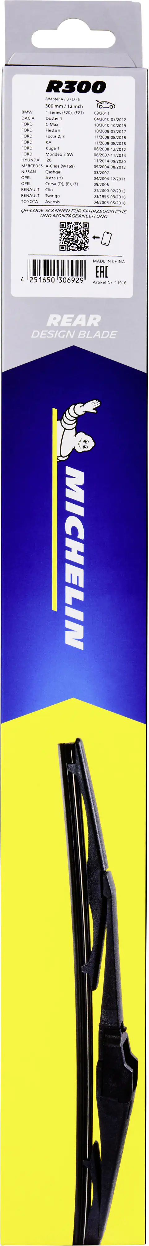 Michelin Scheibenwischer Heck R300 300mm Michelin Scheibenwischer Heck R300 300mm