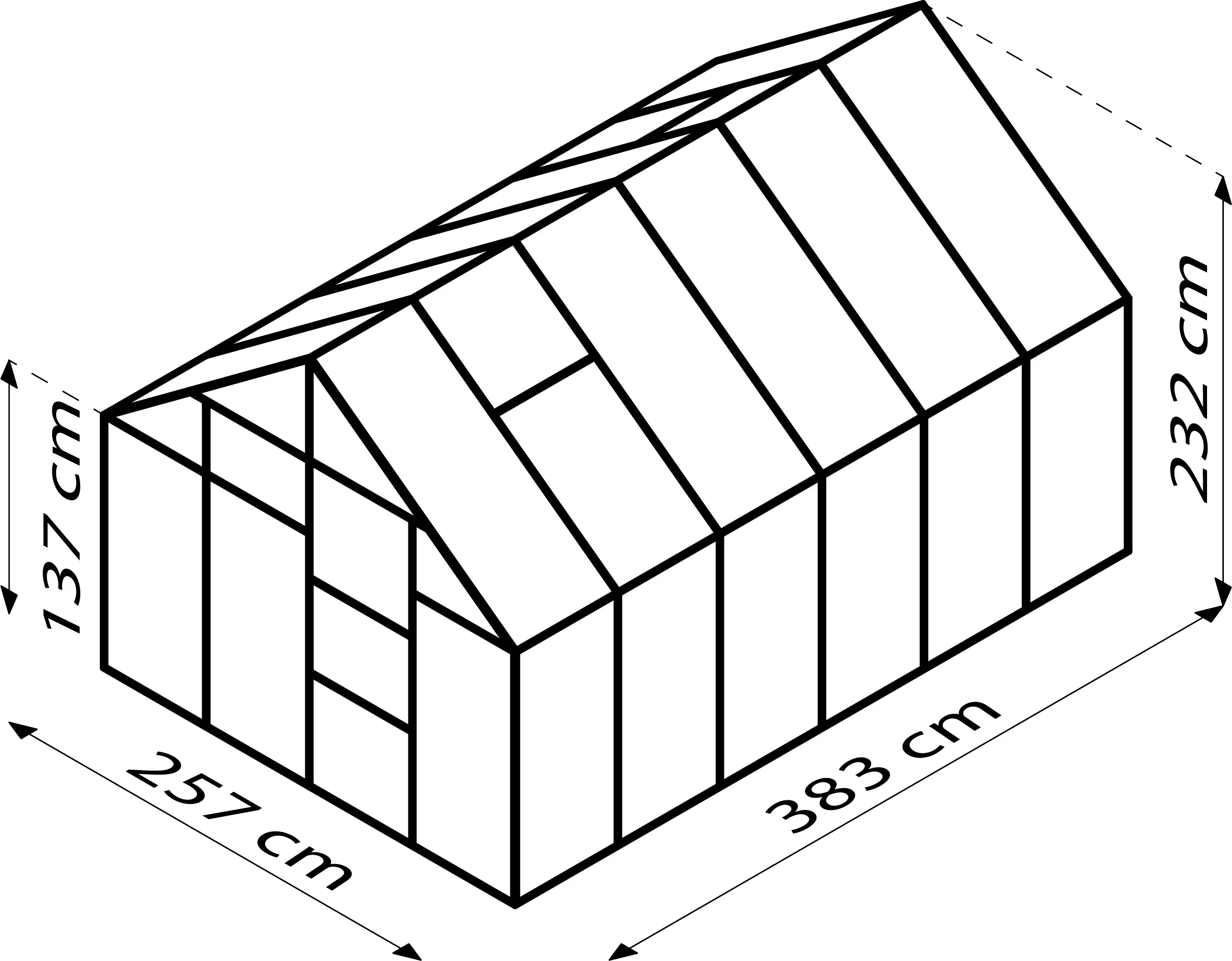 Vitavia Gewächshaus Merkur 9900 254 x 379 cm 4 mm Hohlkammerplatten Vitavia Gewächshaus Merkur 9900 254 x 379 cm 4 mm Hohlkammerplatten