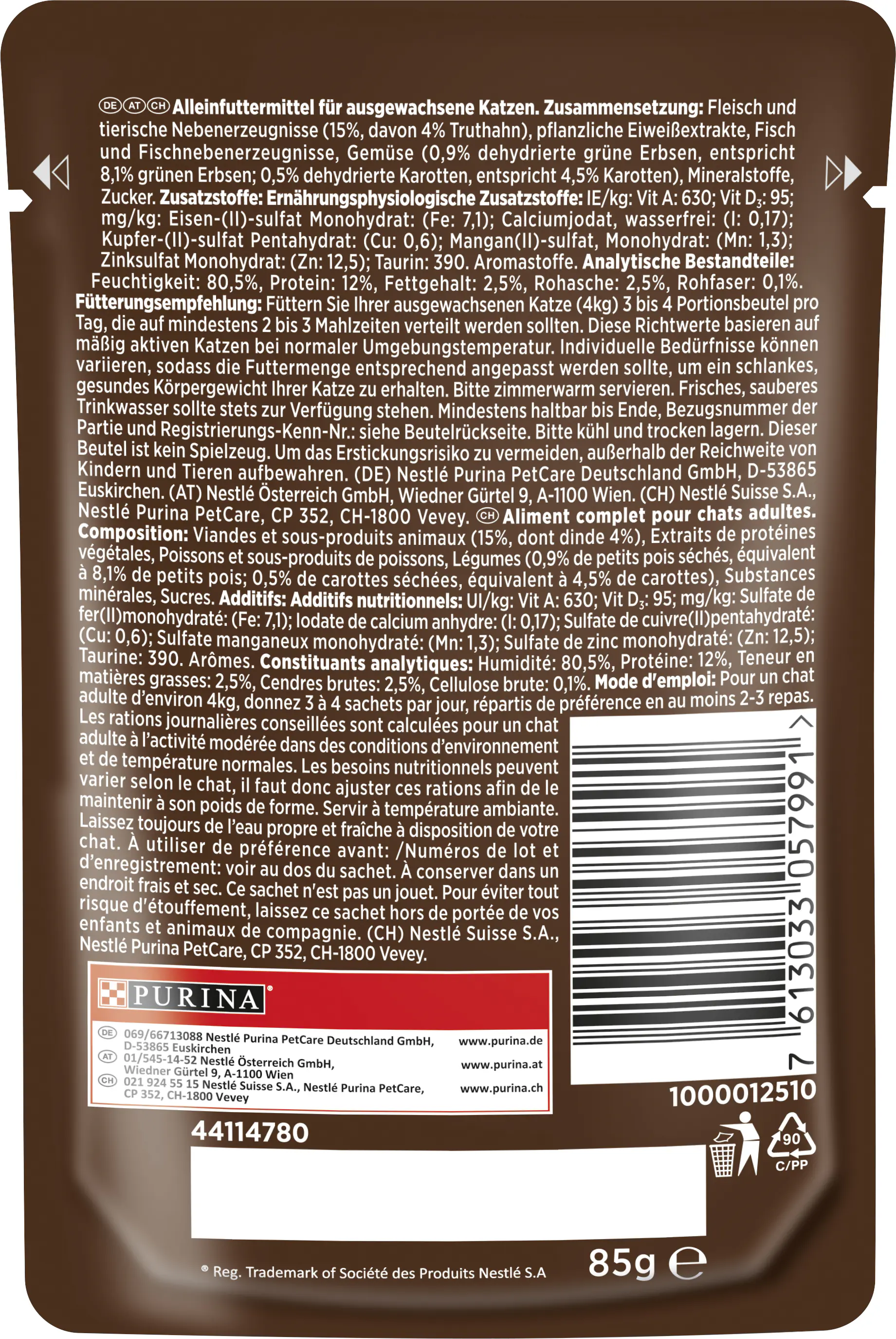 Gourmet A la Carte mit Truthahn an feiner Gemüsekomposition 85 g