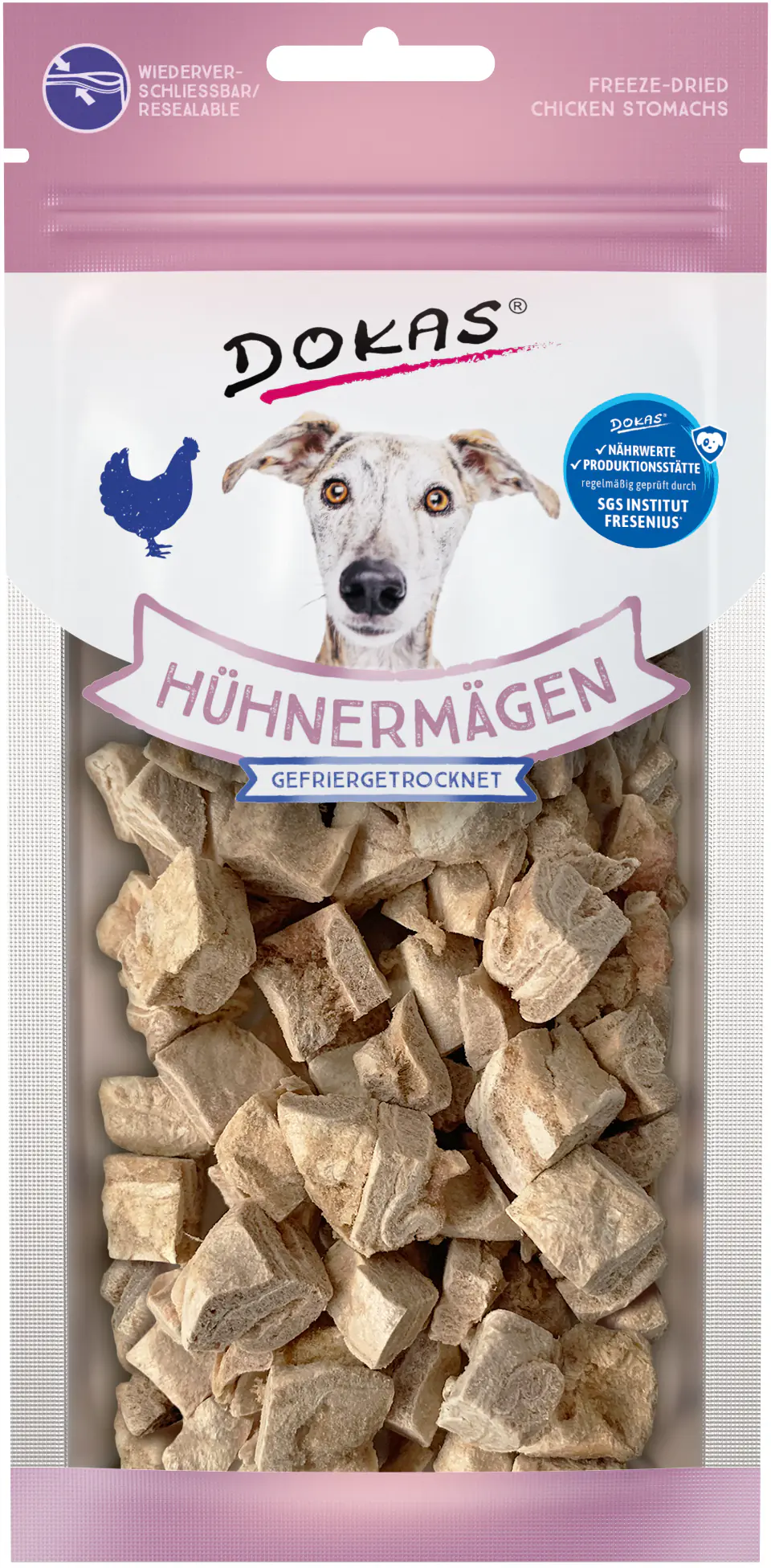 Dokas Hühnermägen 20 g, gefriergetrocknet