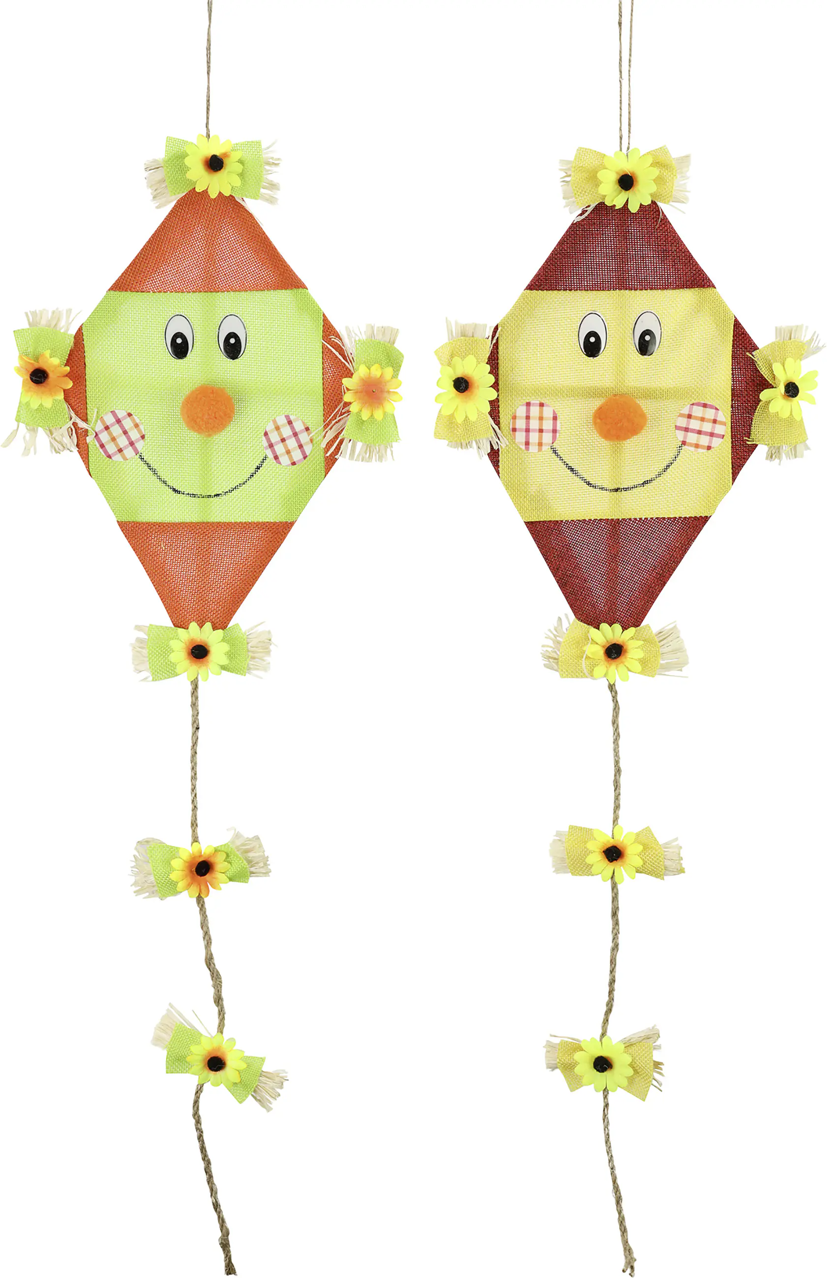 Herbsthänger Drachen Stoff Holz 30 x 20 x 2 cm mehrfarbig