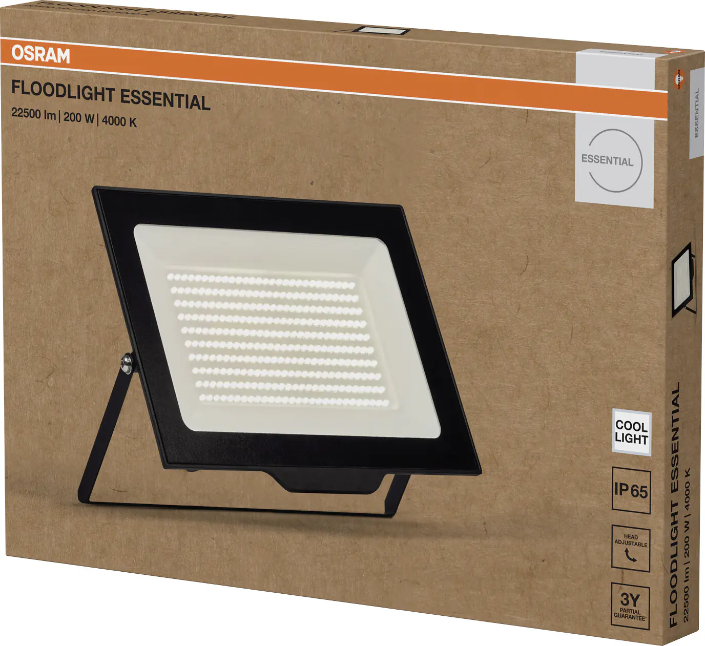 Osram Außenleuchte Floodlight Essential 200W 4000K schwarz Osram Außenleuchte Floodlight Essential 200W 4000K schwarz