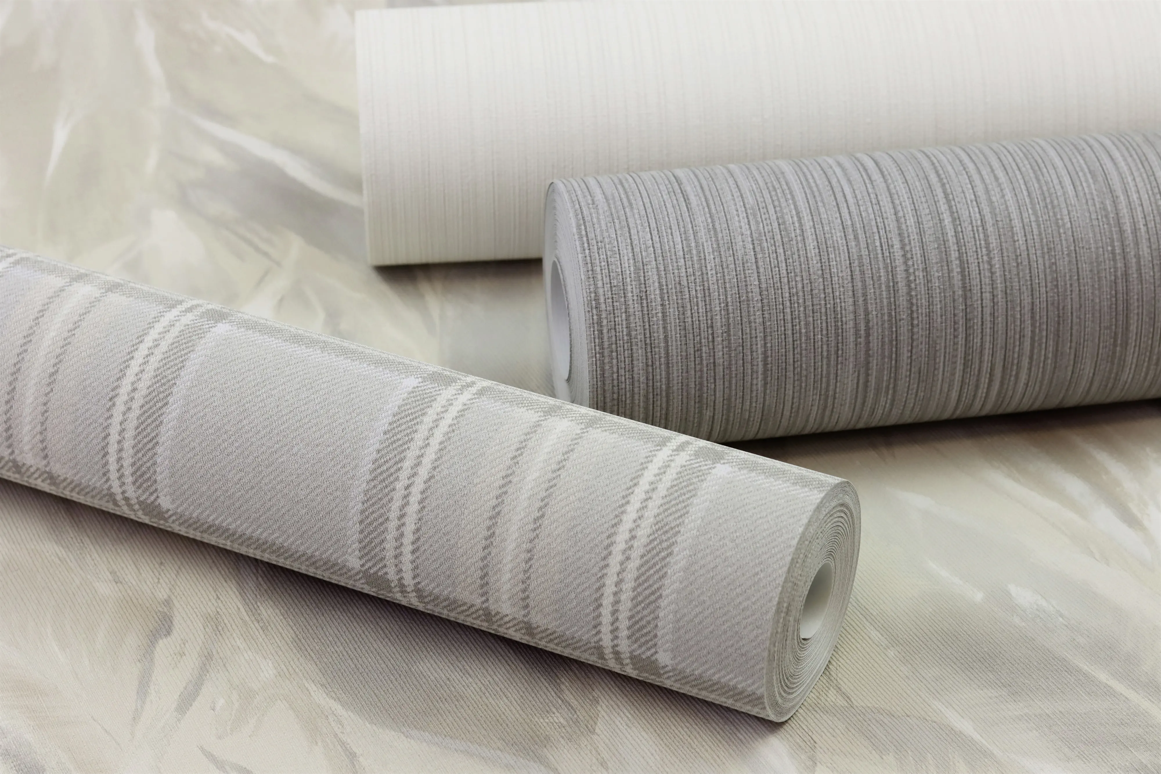 Rasch Vliestapete 537680 Grau-Hellgrau Uni 10,05 m x 0,53 m