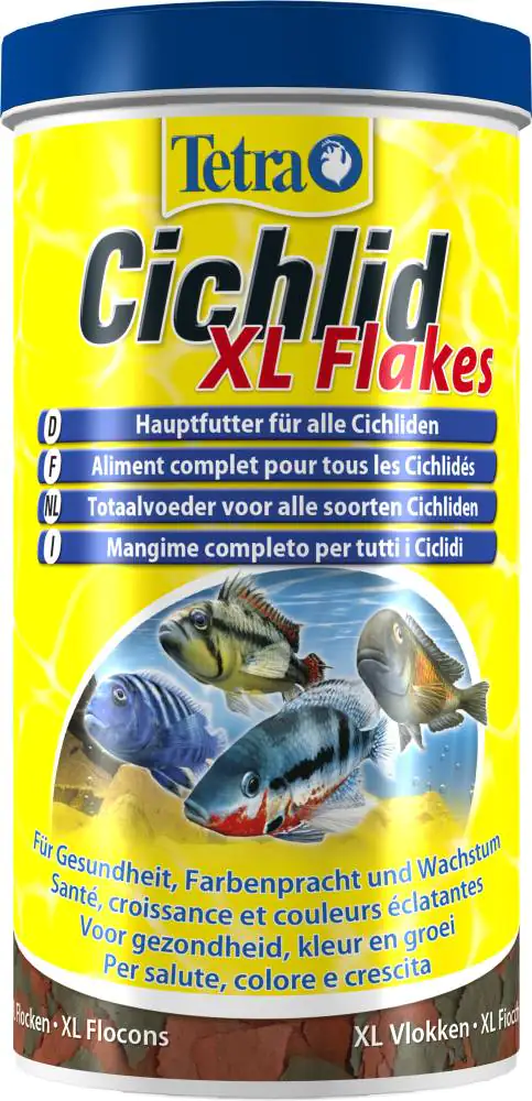 TetraCichlid Zierfischfutter XL-Flakes 1 L