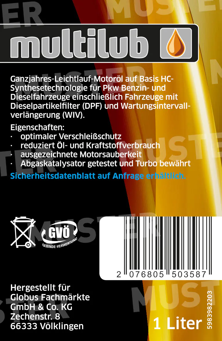 Multilub Motoröl 5W-30 Longlife III 1L Multilub Motoröl 5W-30 Longlife III 1L