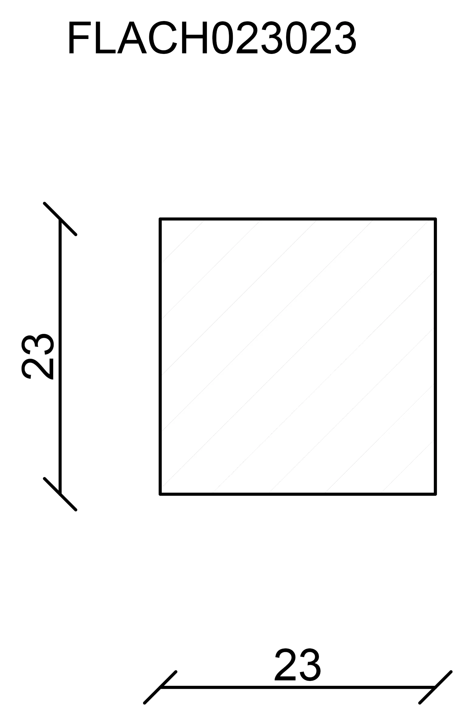 FN Neuhofer Flachleiste 95 cm 23 x 23 mm Buche