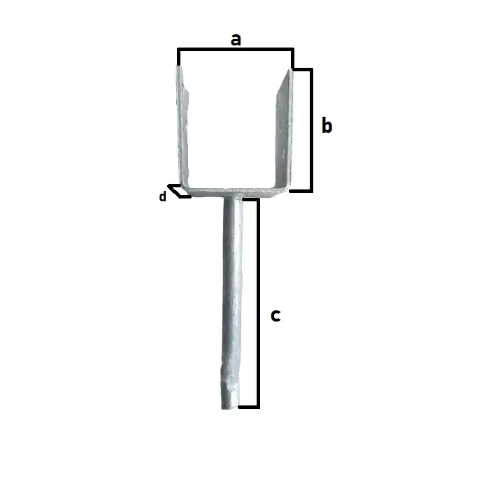 TrendLine Pfostenanker 8,1 x 10,0 x 20,0 x 6,0 cm