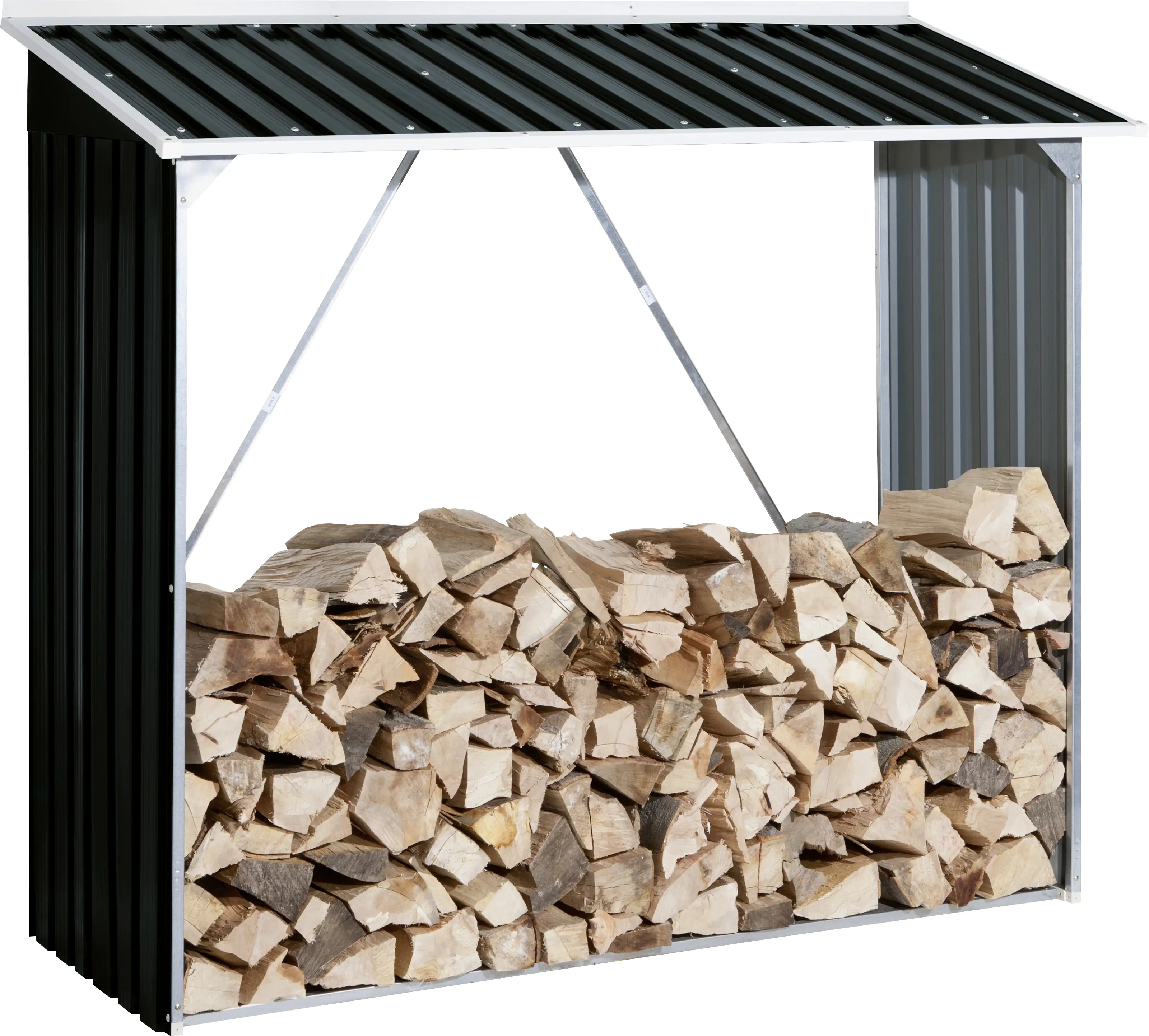 Duramax Kaminholzregal anthrazit 182 x 74 x 162,5 cm