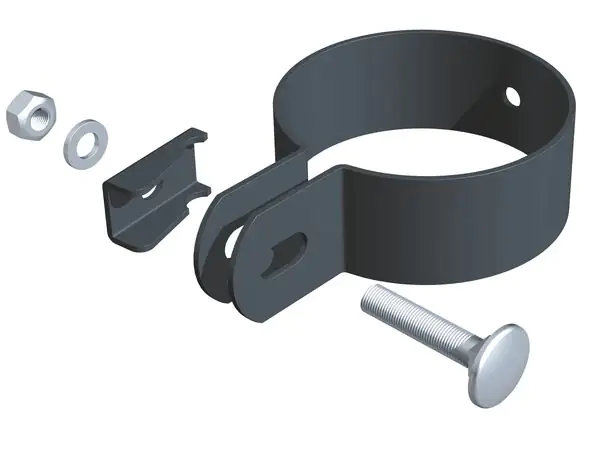 Alberts Endschelle für Pfosten Ø 60 mm anthrazit