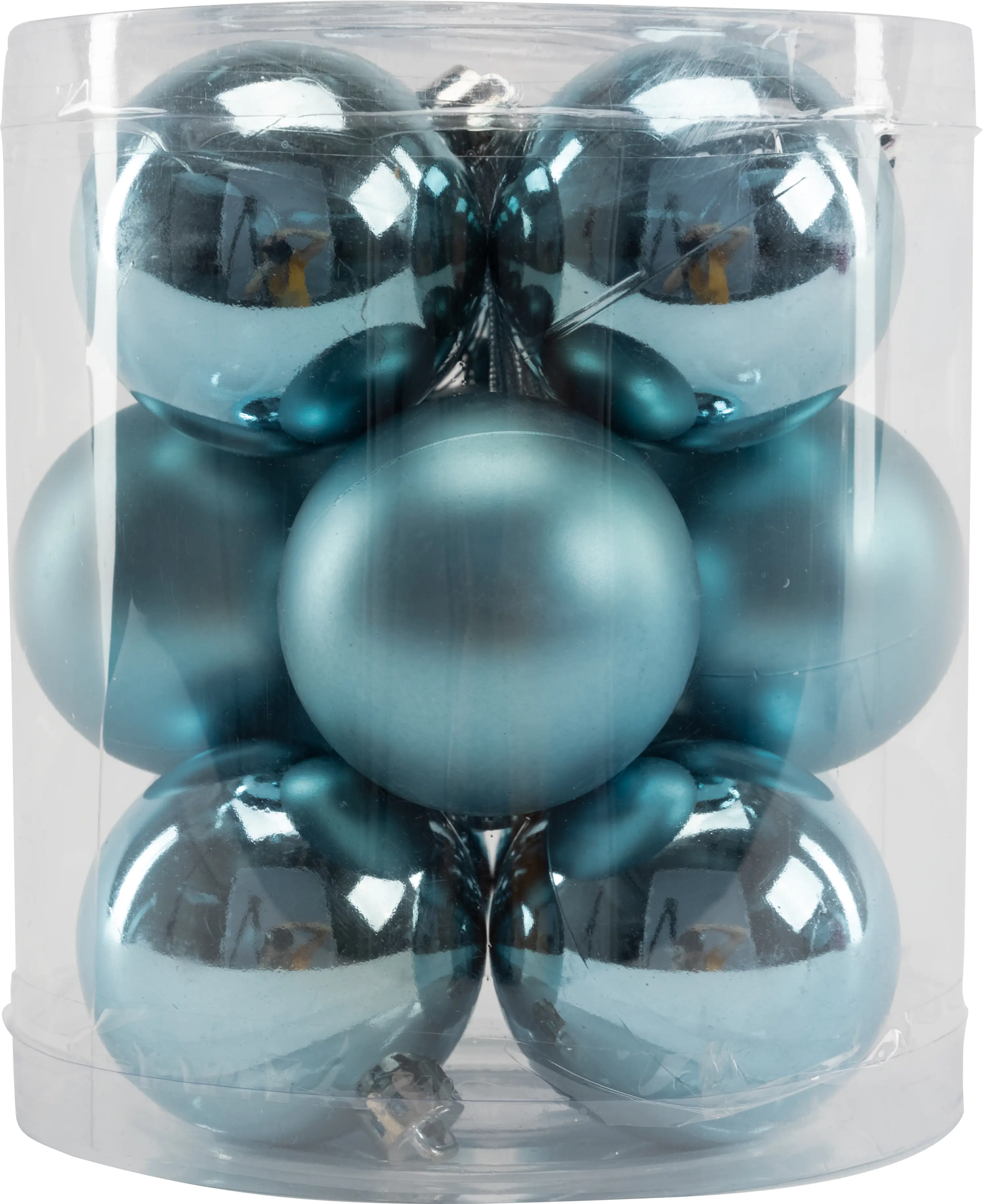 TrendLine Weihnachtskugeln bruchfest, langlebig Ø 6 cm dämmerungsblau 12 Stück